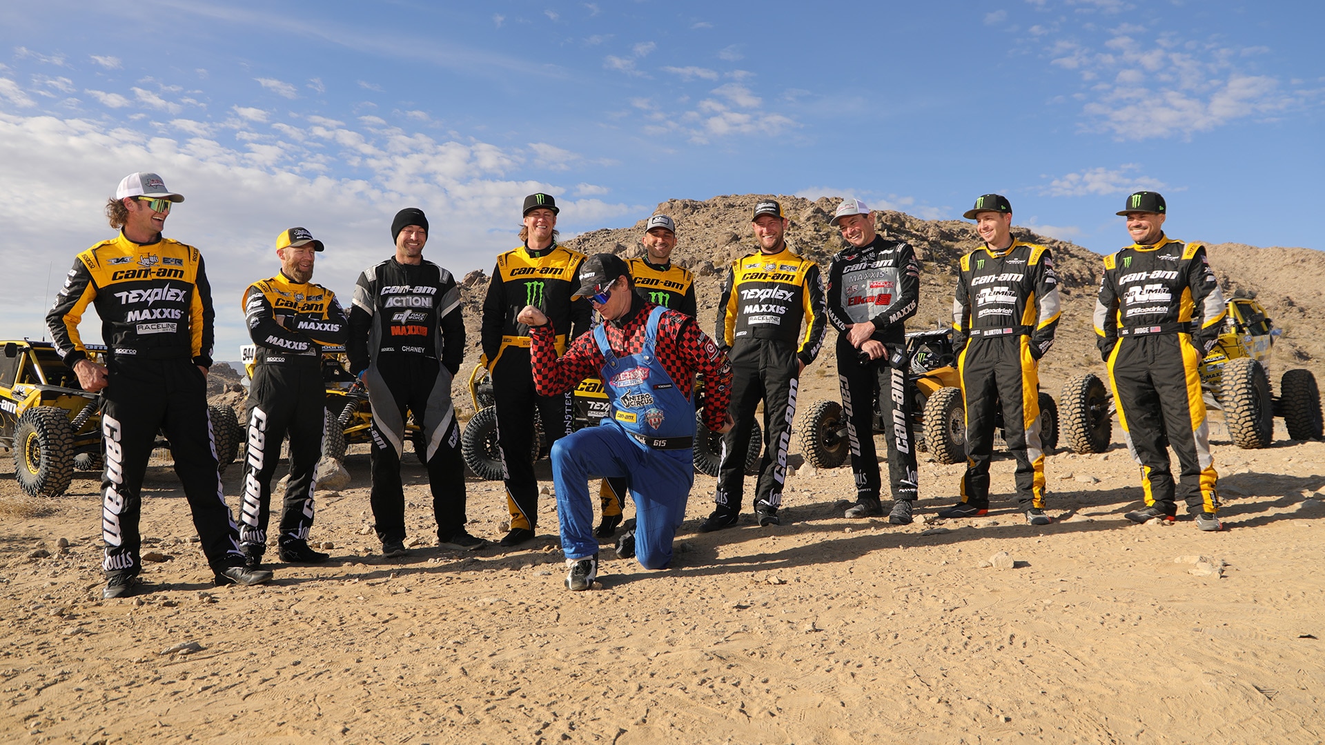 Group photo of Can-Am Off-Road ambassadors