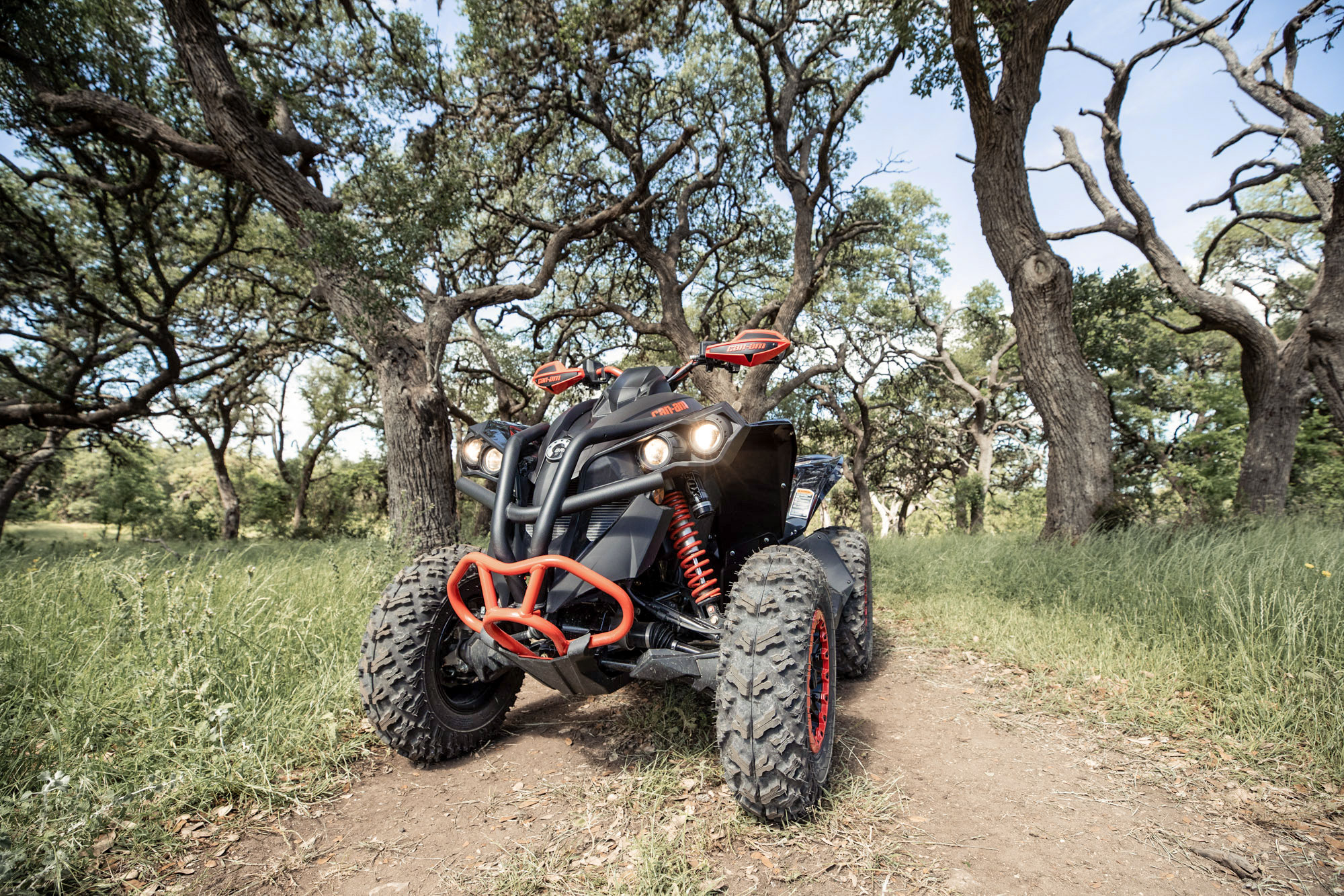 Black & Red Can-Am Renegade X xc ATV