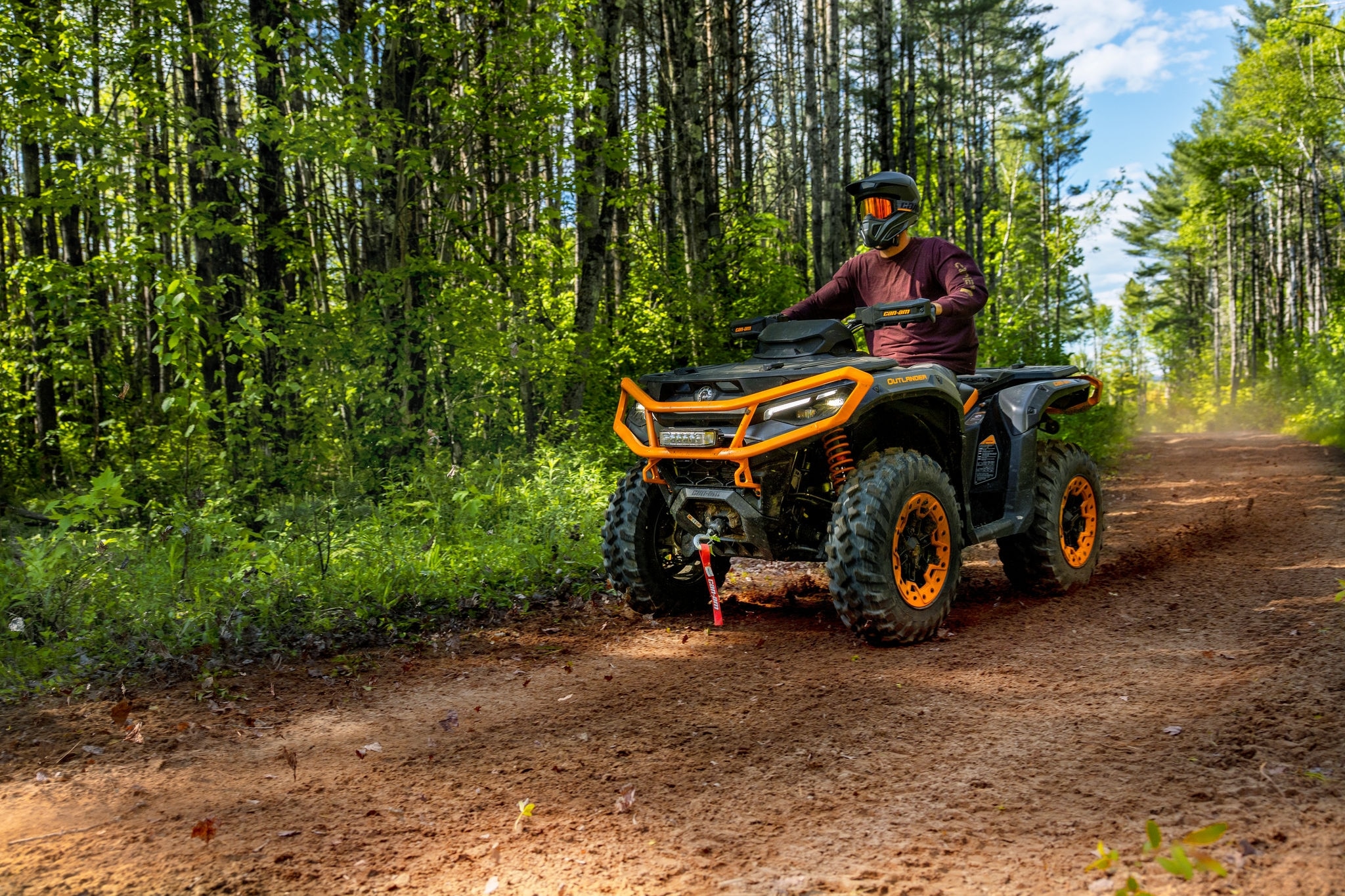 2026 Can-Am Outlander XT P ATV on a dirt trail