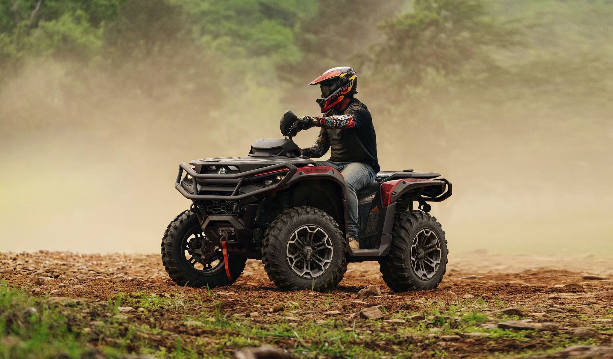 2027 Can-Am Outlander XT 1000 ATV idle in a field