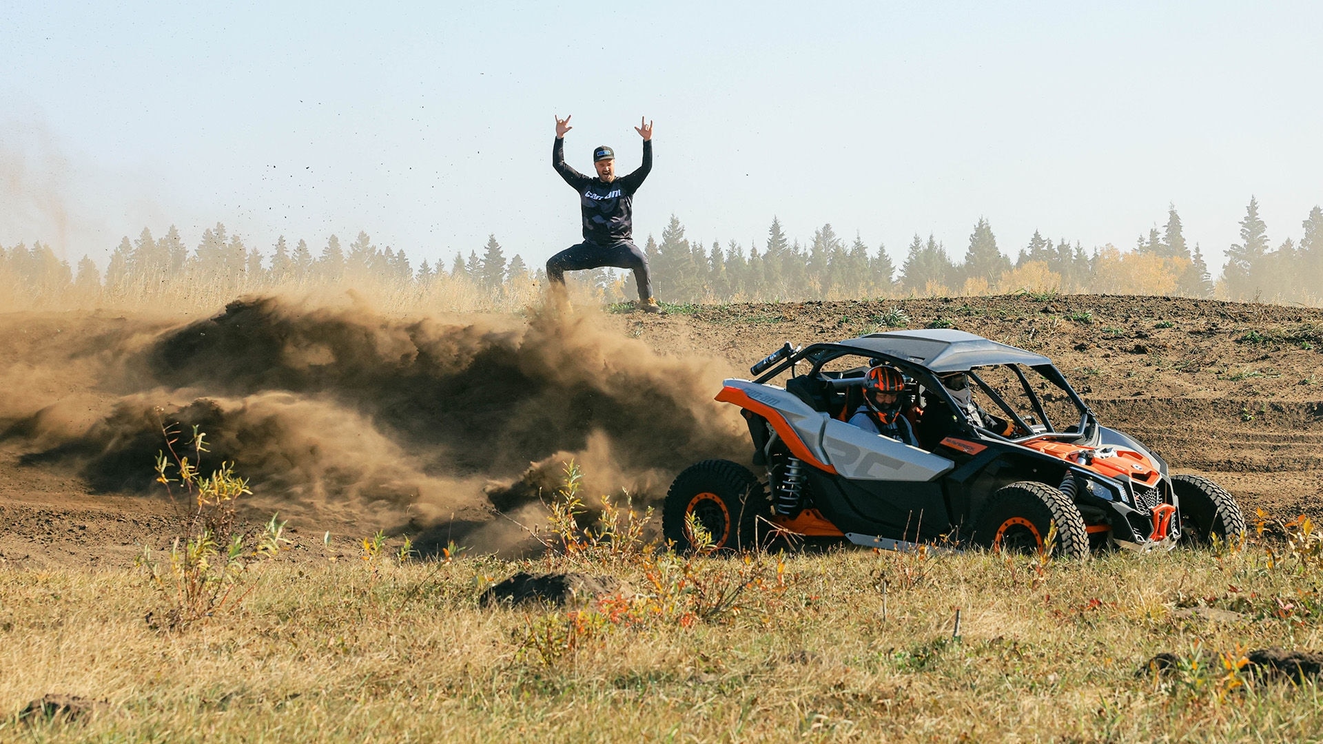 Can-Am Maverick RS Turbo SxS on a dirt road