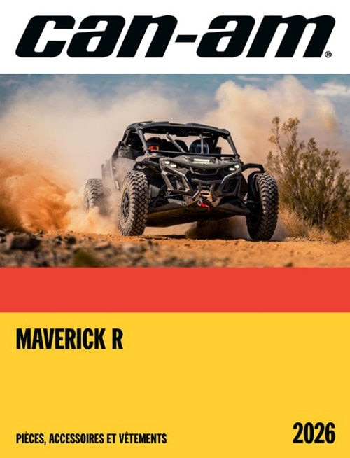 Catalogue pièces, accessoires et vêtements pour Can-Am Maverick R 2026