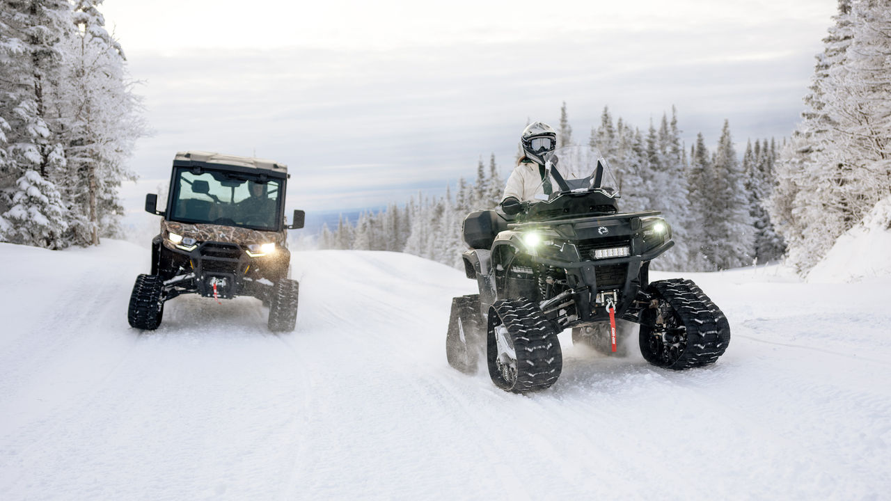Track systems: ATV and Side by Side with tracks for winter - Can-Am Off-Road