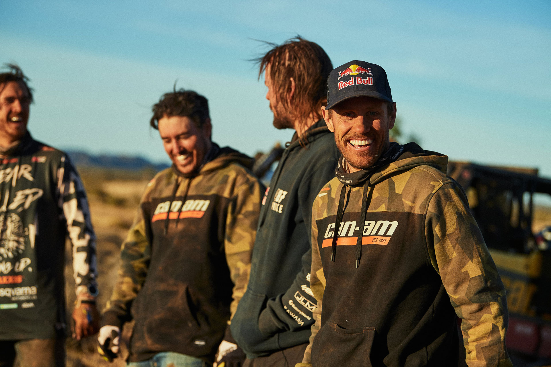 Can-Am ambassadors having a great time during an off-road event