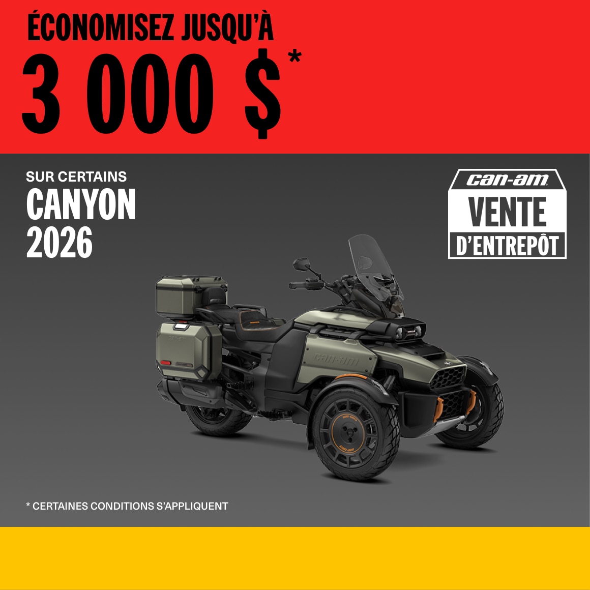 2026 Canyon Factory Sales