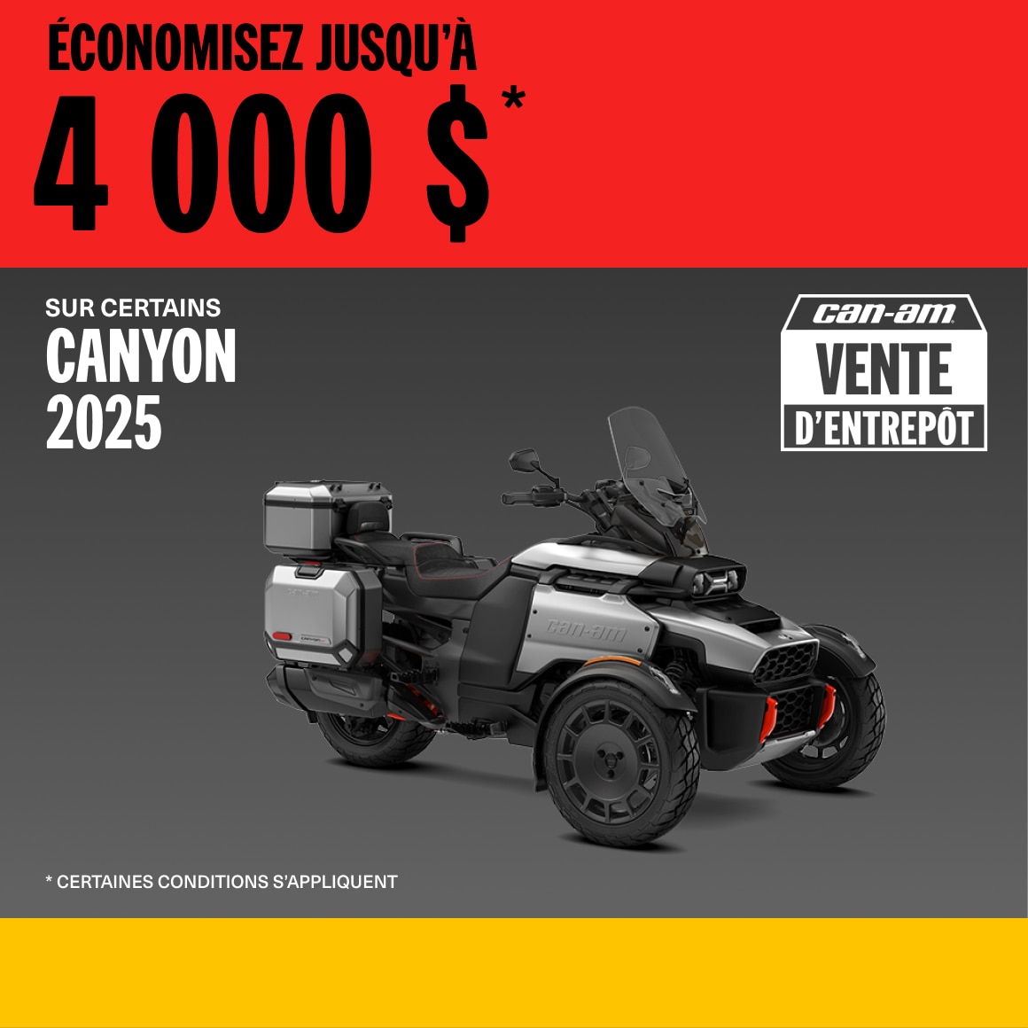 2025 Canyon Factory Sales