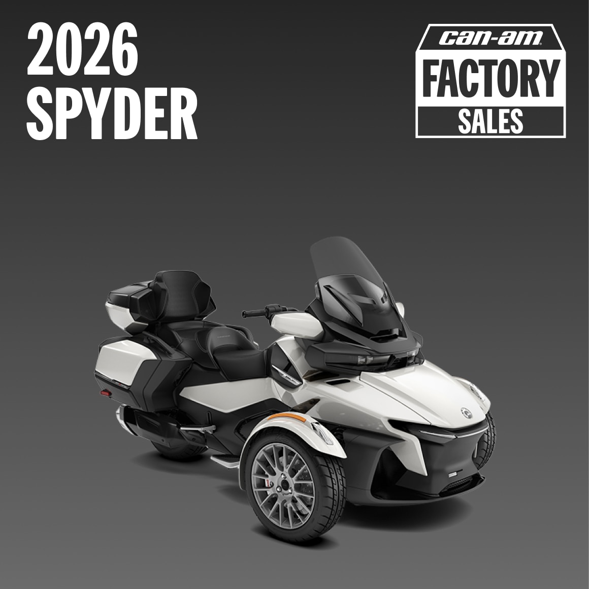2026 Spyder Factory Sales