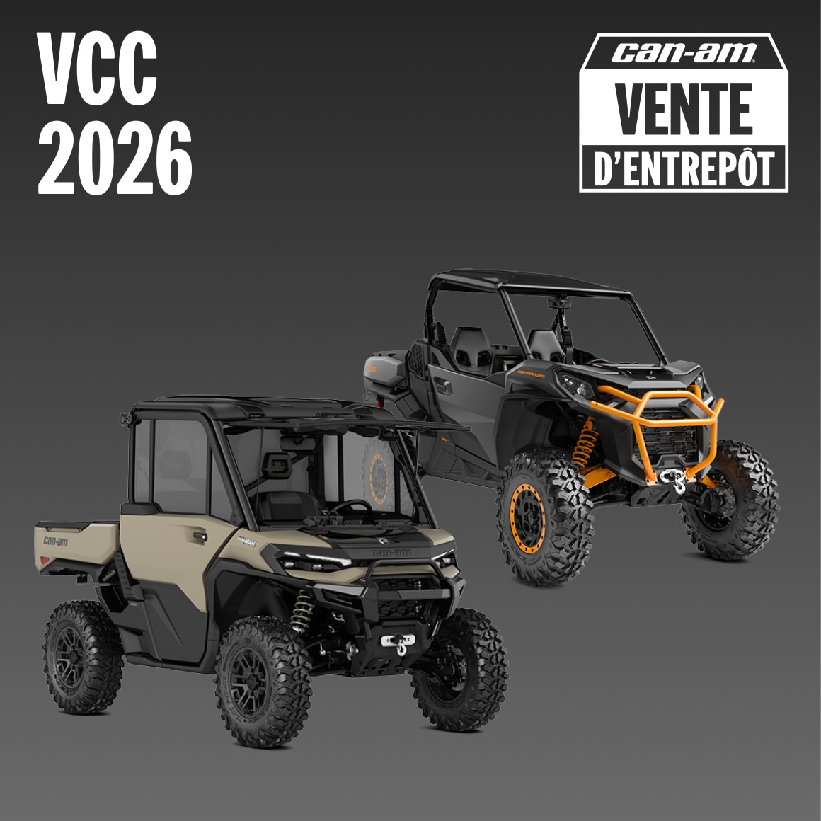 VCC 2026 Vente D'Entrepot