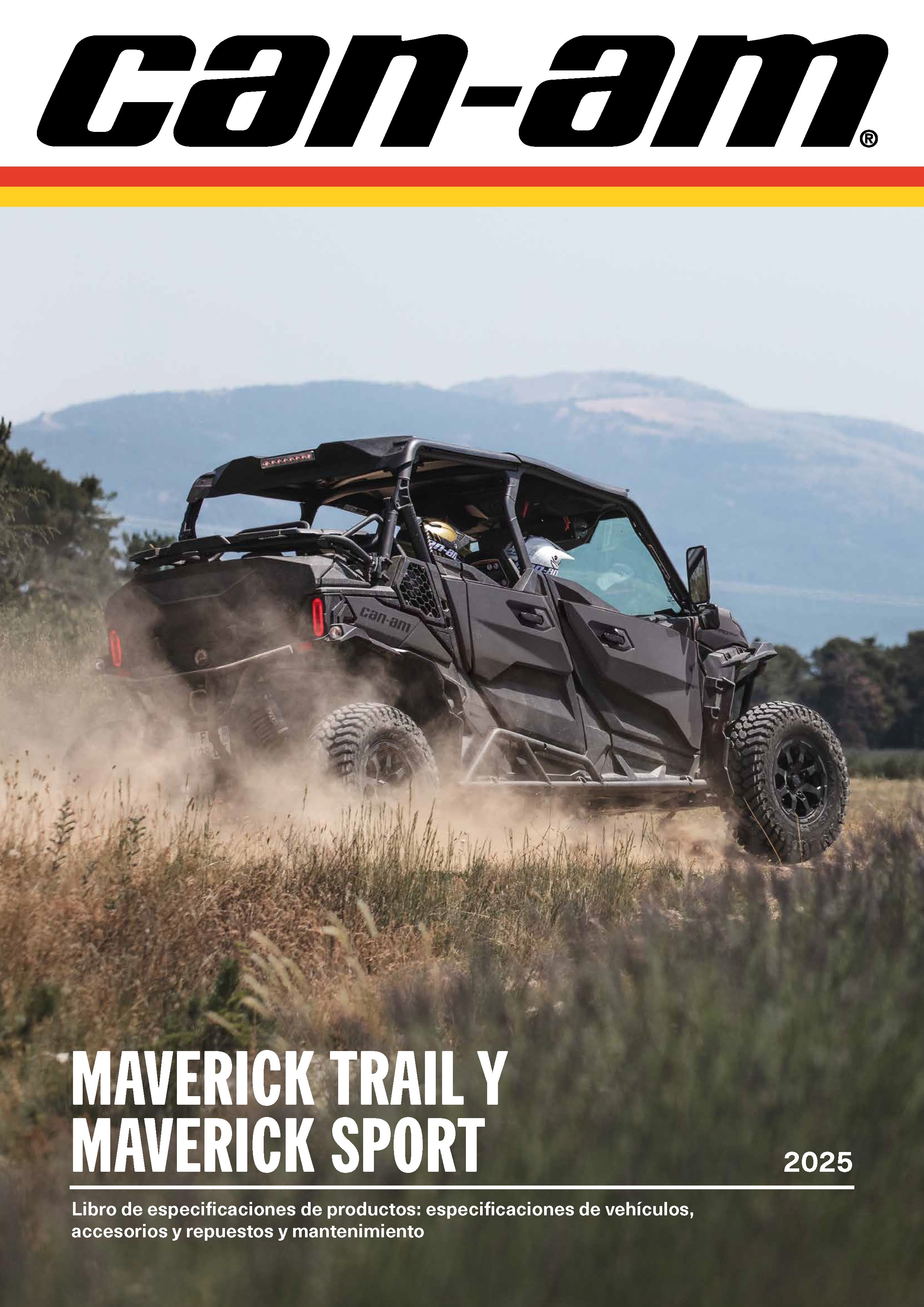 Libro de especificaciones de productos Maverick Trail y Sport 2025