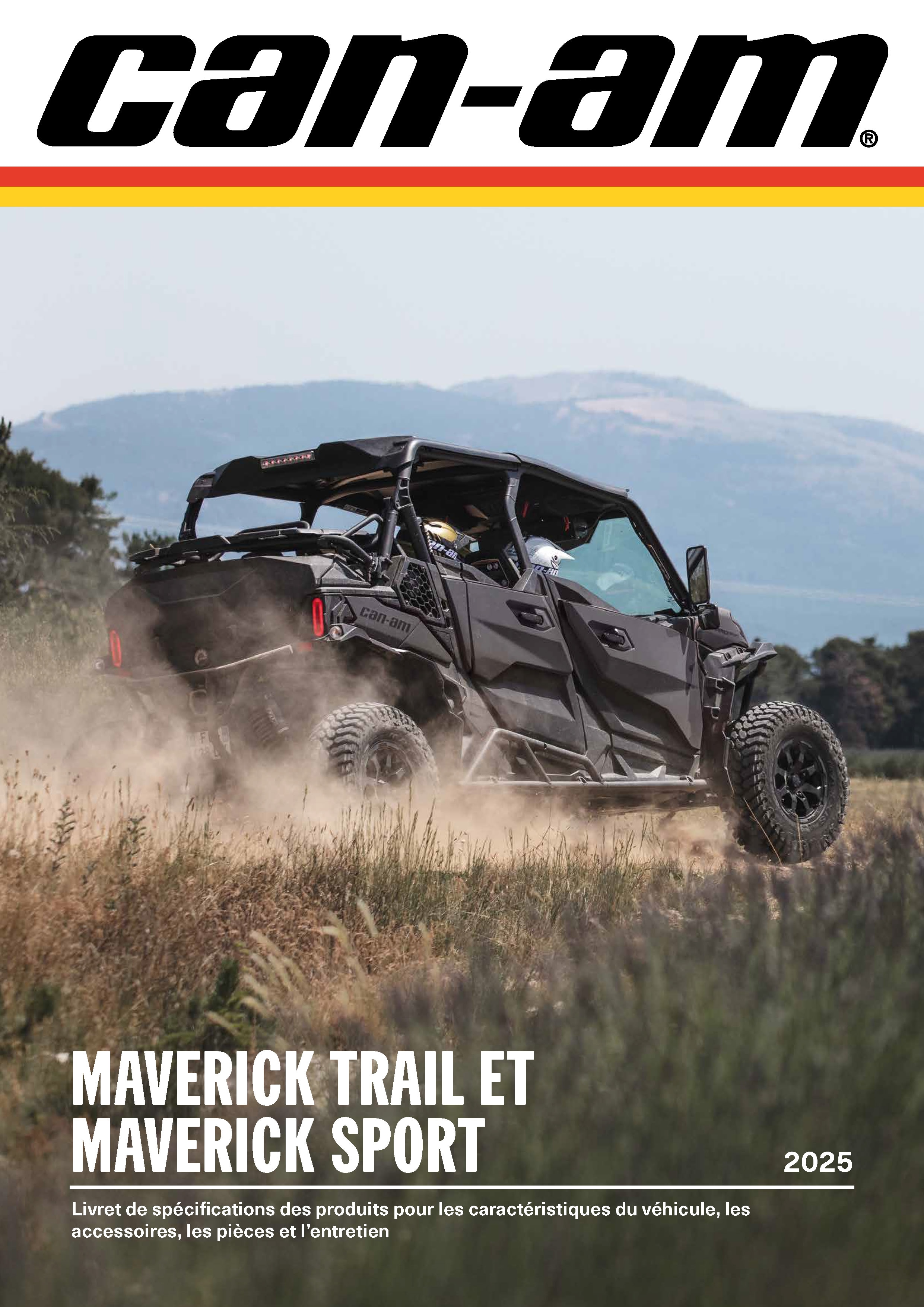 Livret des spécifications des produits Maverick Trail et Sport 2025