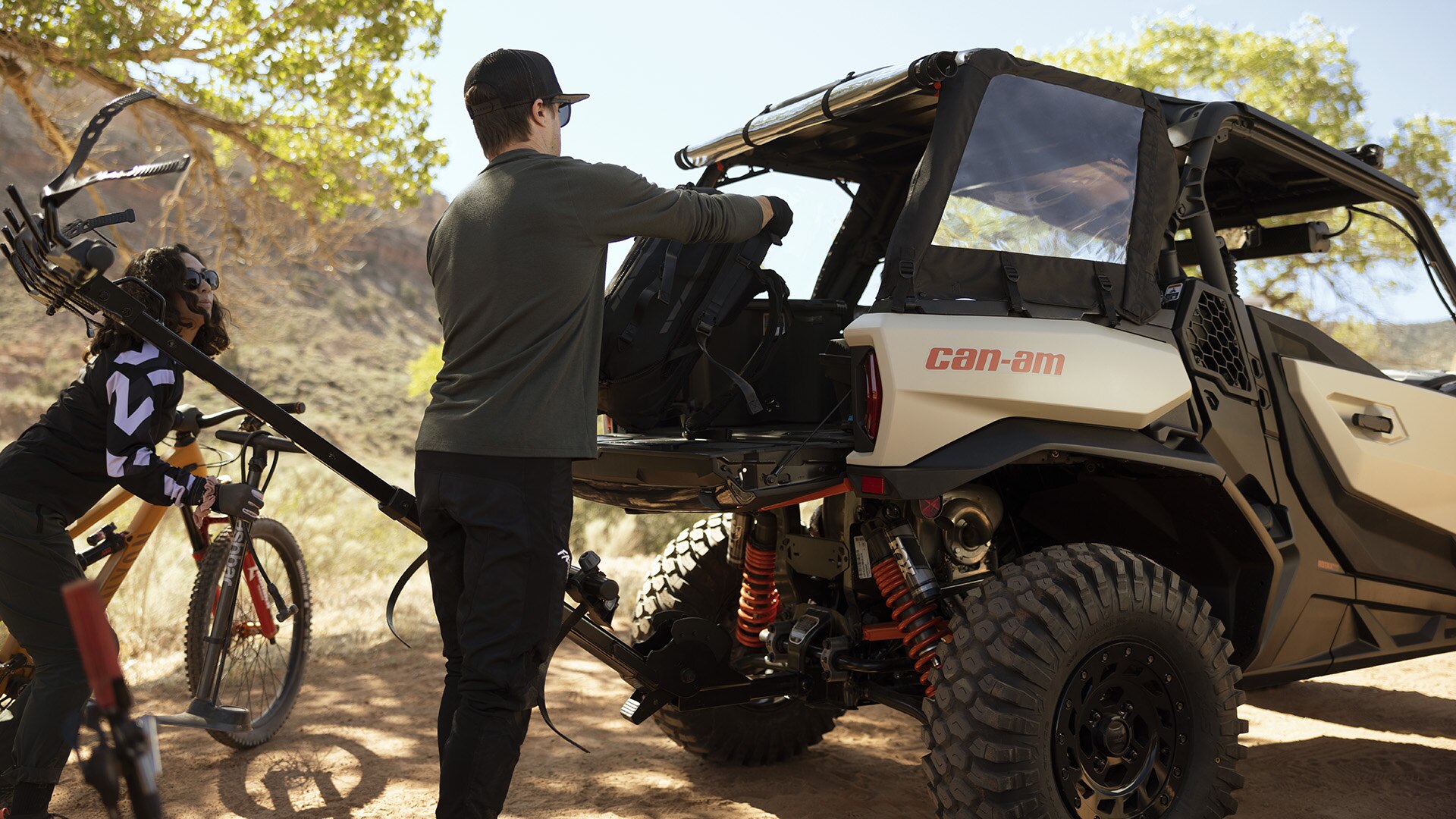 Man loading this Commander XT off-road vehicle