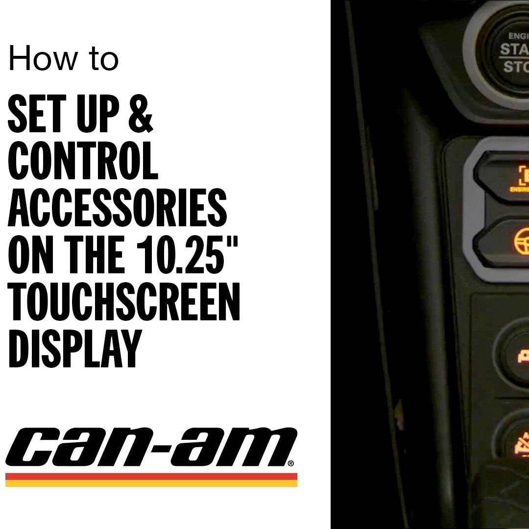 Navigate through the 10,25" display