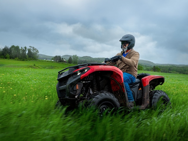Can-Am Outlander XMR ATV ready for muddy roads 