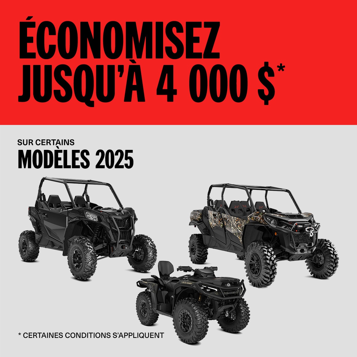 Can-Am modèles