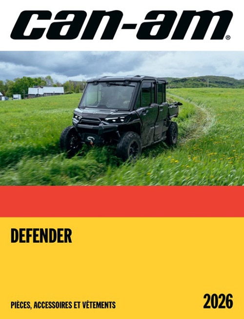 Catalogue pièces, accessoires et vêtements pour Can-Am Defender 2026