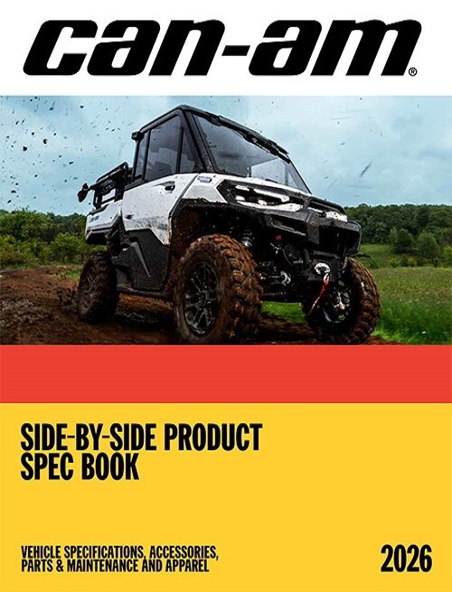 2026 Can-Am Side-by-Side Product Spec Book