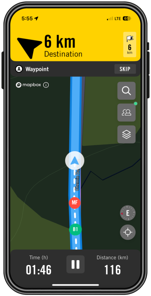 Find or join your friends via the BRP GO! app
