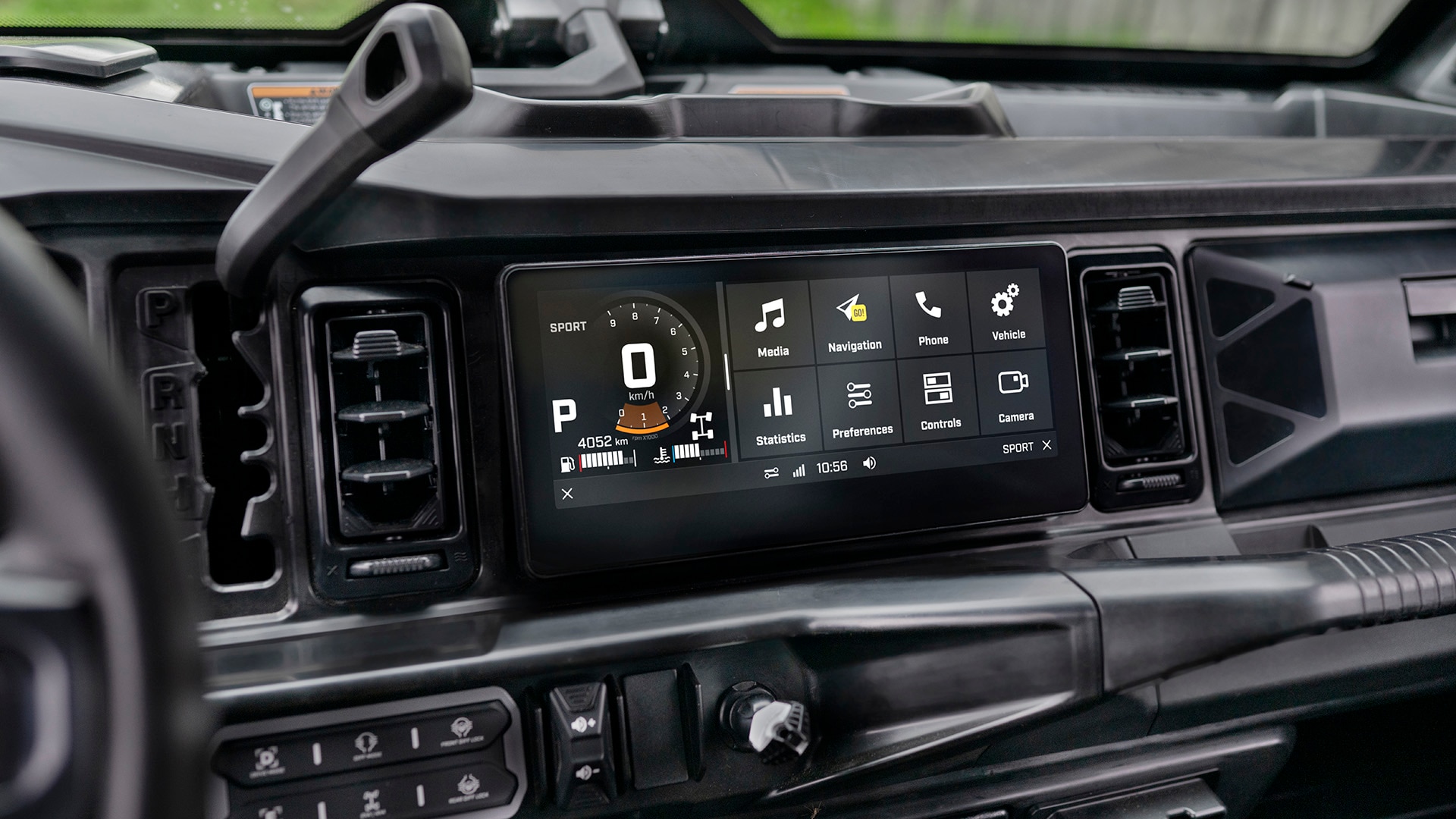 10.25'' Touchscreen Display available on the 2026 Can-Am Defender HD11 MAX LoneStar