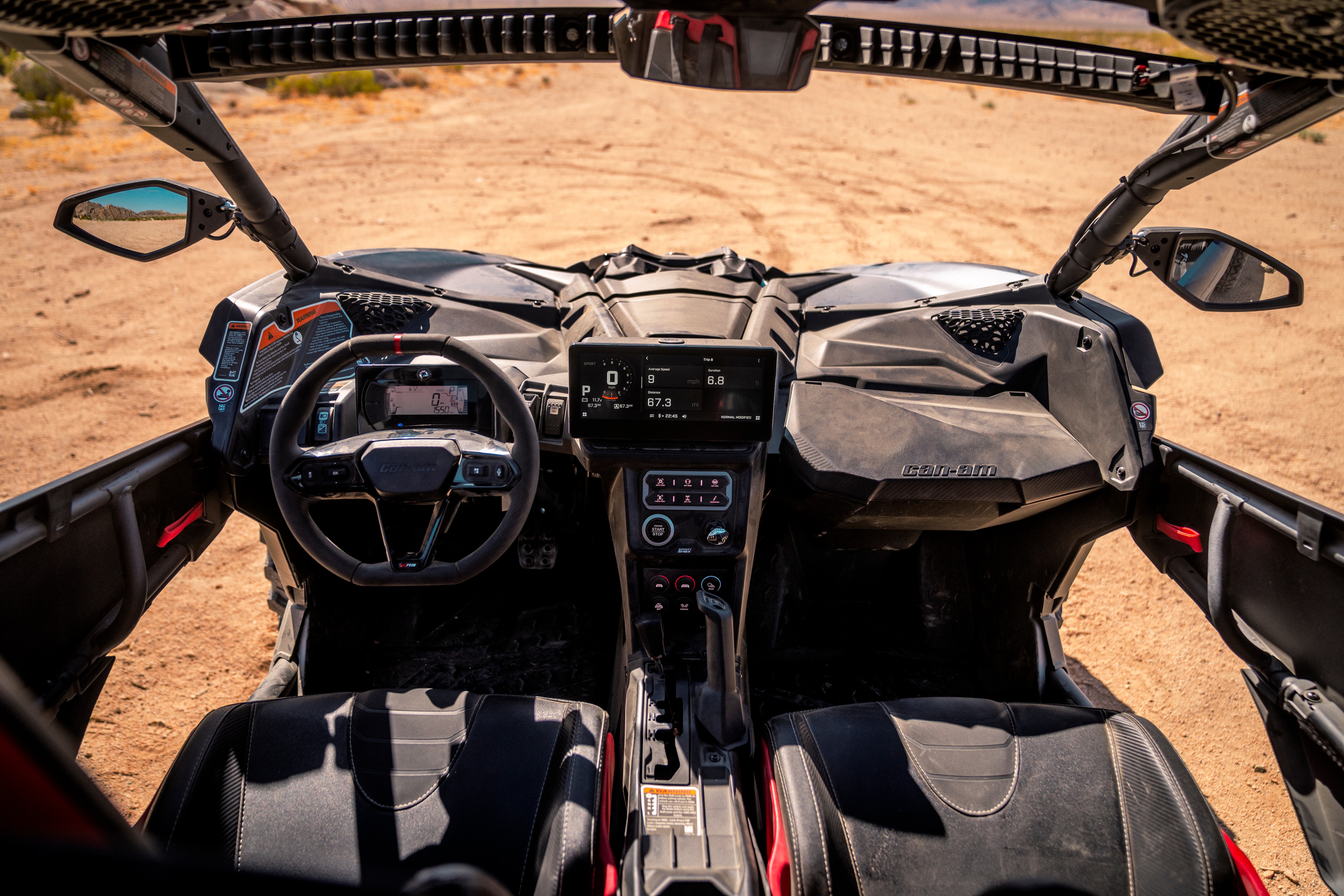 10.25'' Touchscreen Display inside of the 2026 Can-Am Maverick X3 