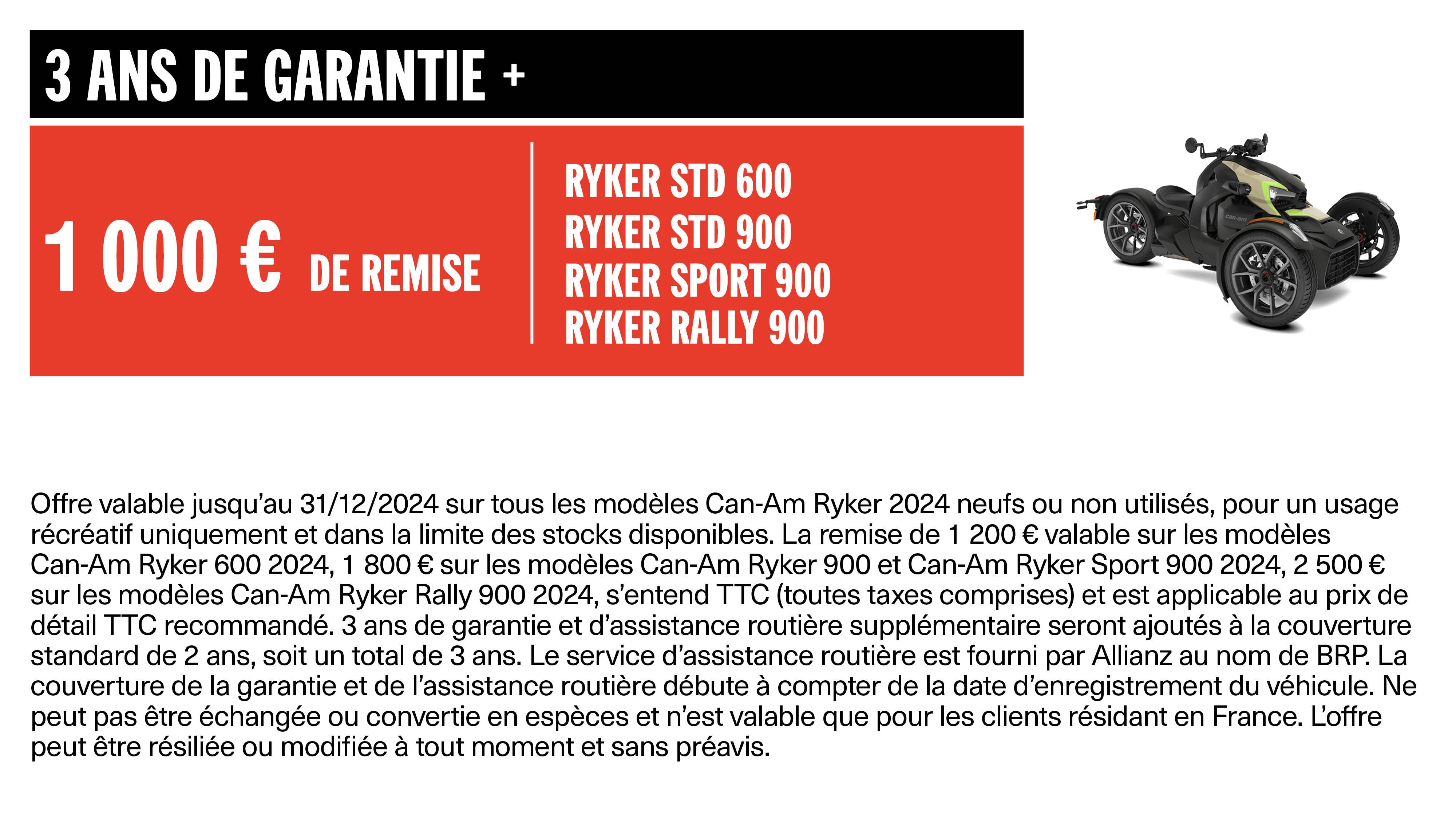 Can-Am Ryker 600 Base 2024