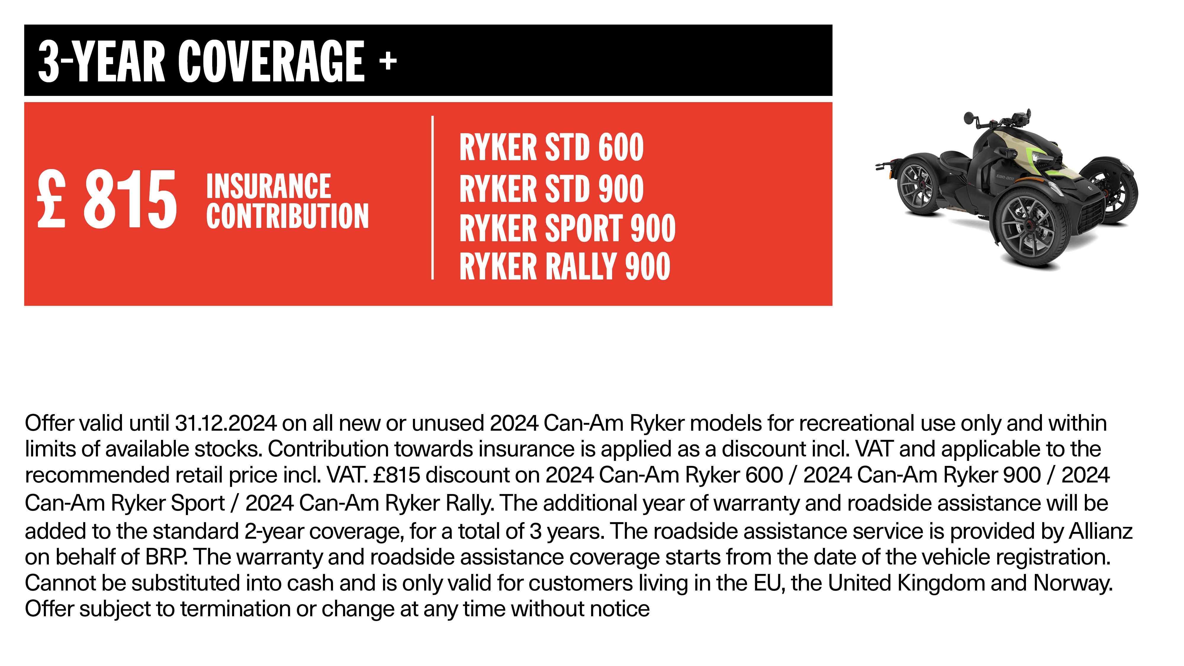 Can-Am Ryker 600 Base 2024