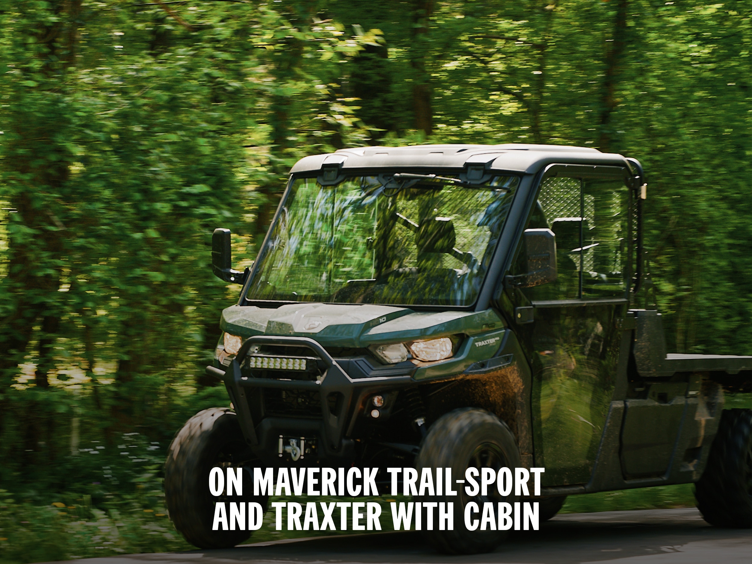 On Maverick Trail-Sport and Traxter with cabin (on image)