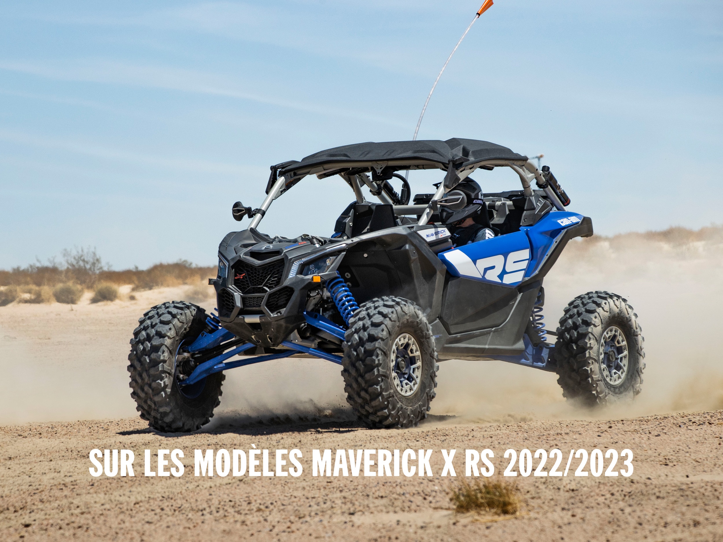Can-Am Maverick X rs 2023 dans le désert