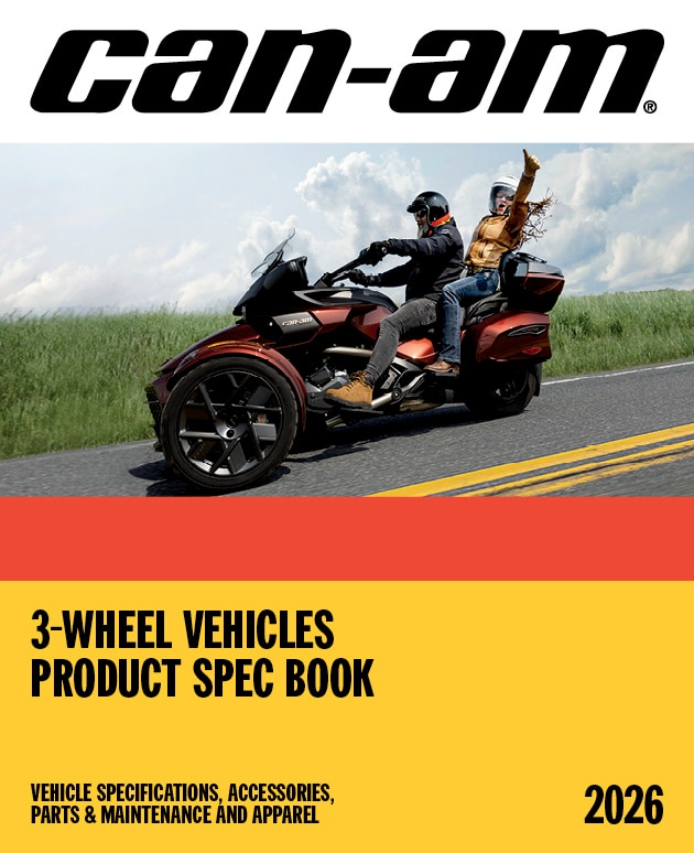 2026 3-Wheel Vehicles Spec Book Cover 