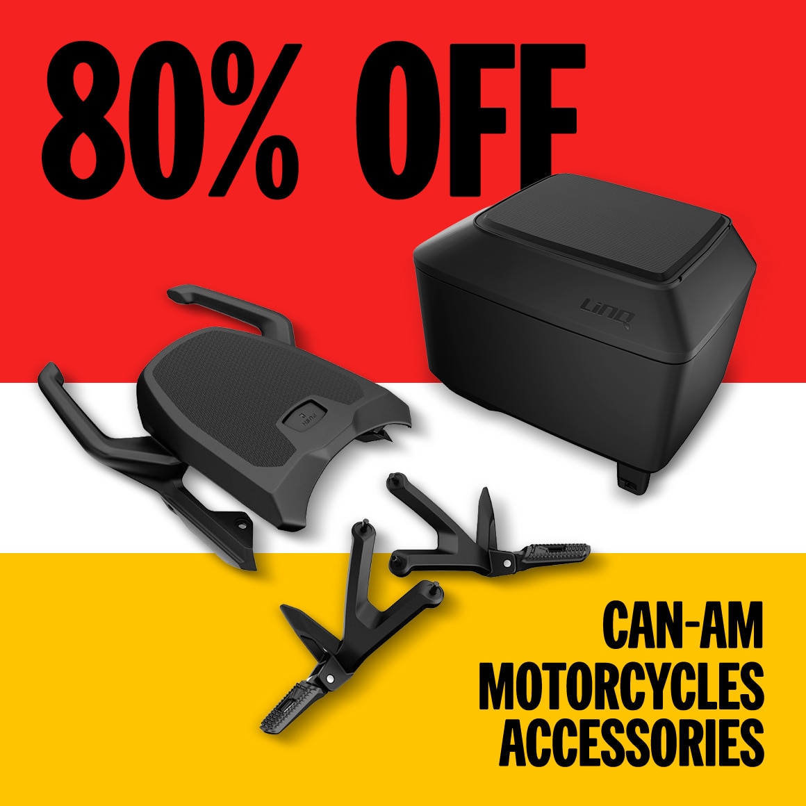 80% off motorcycle accessories