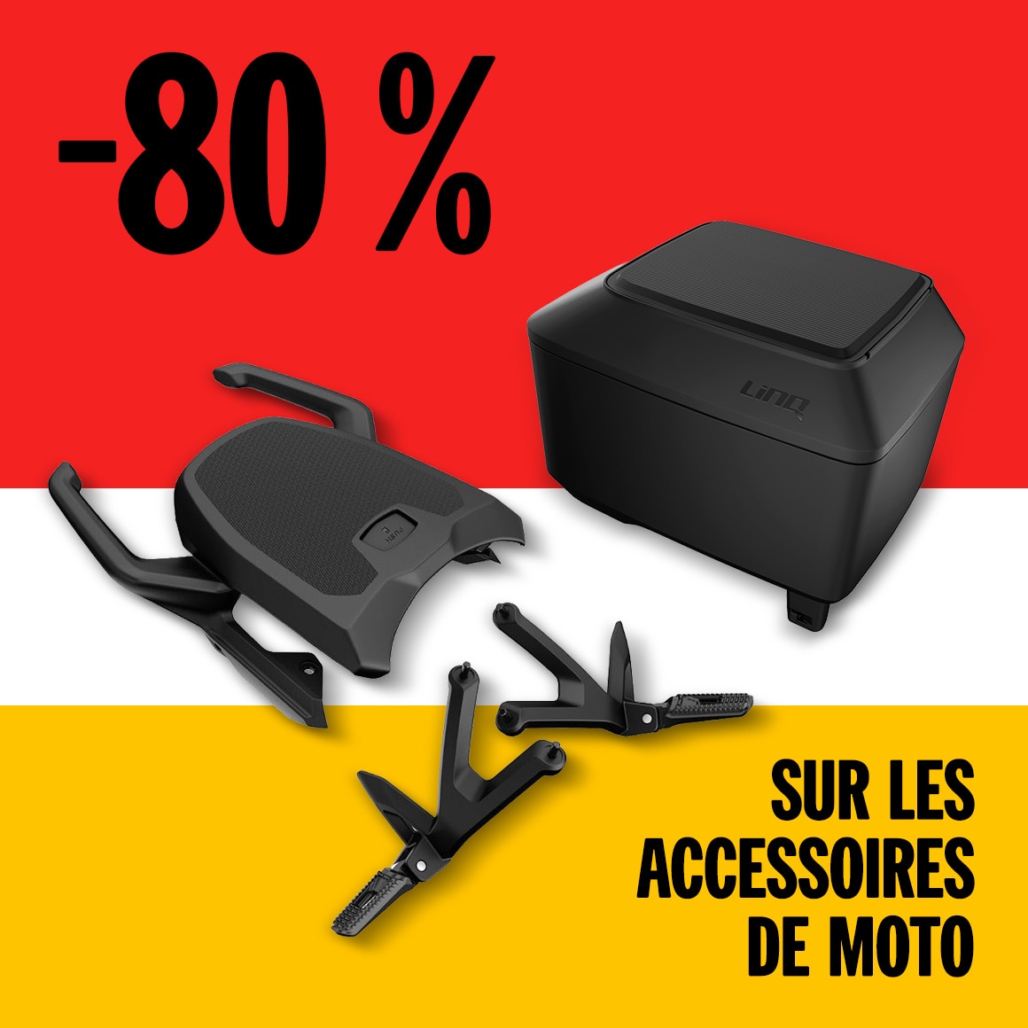-80 % sur les accessoires de moto