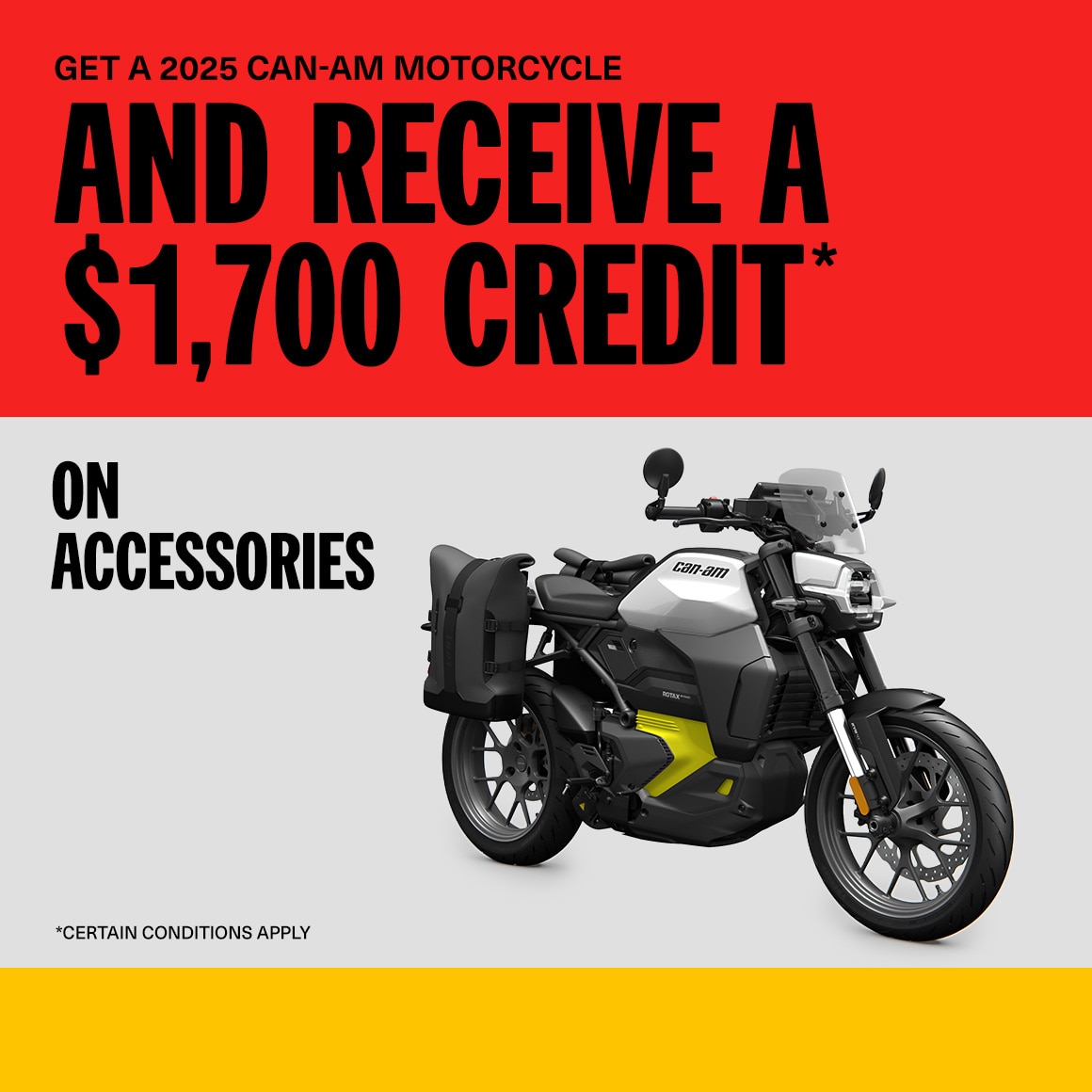 2025 Can-Am Pulse equipped with LinQ accessories