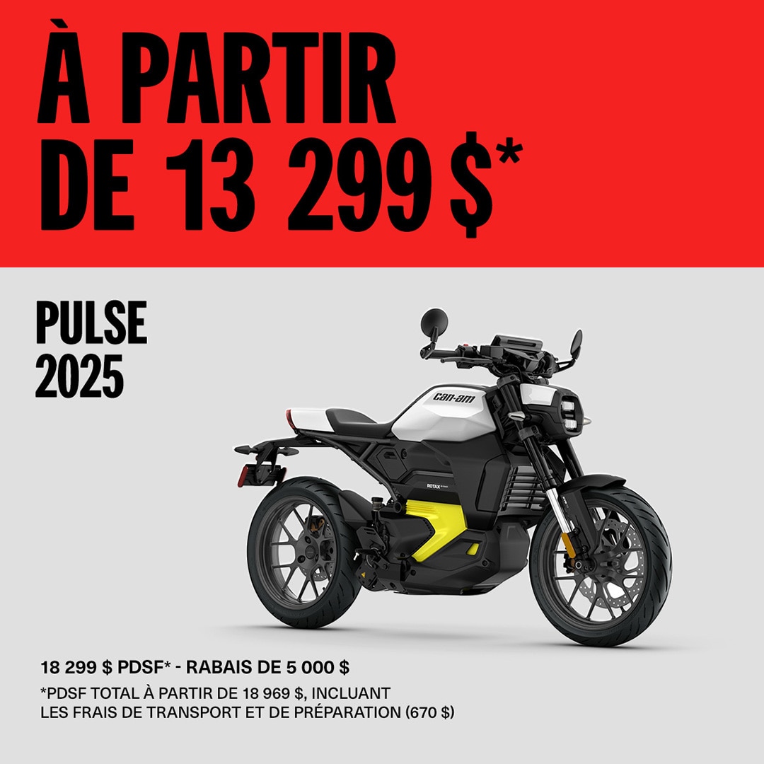 Modèles Pulse 2025 à partir de 13 299 $