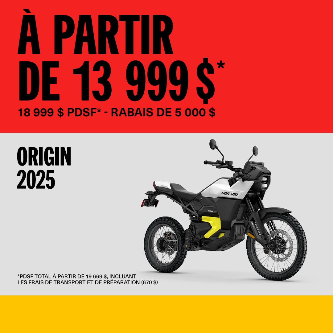 Modèles Origin 2025 à partir de 13 999 $