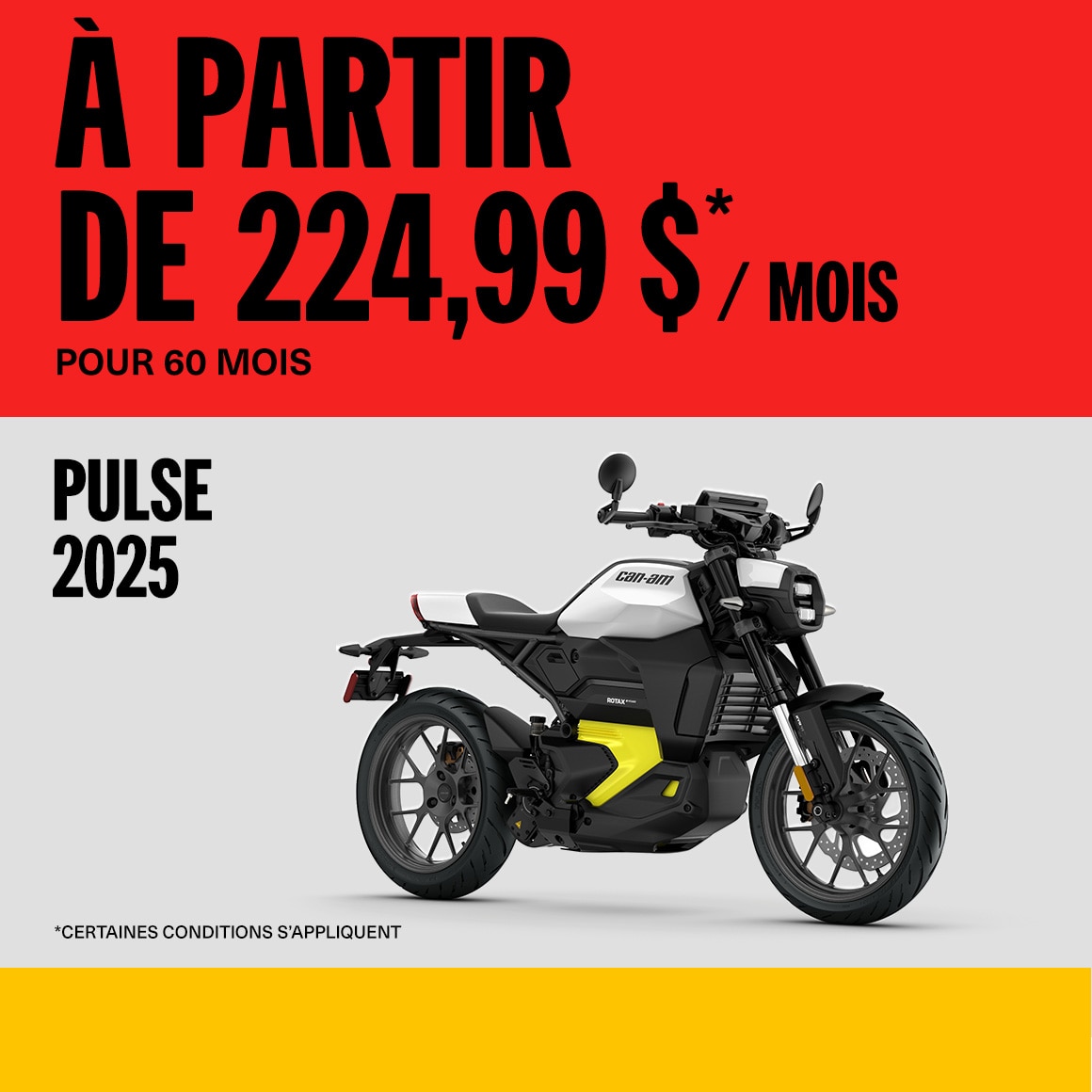 Modèles Pulse 2025 à partir de 224,99 $ / mois