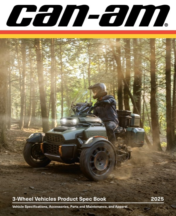 2025 3-Wheel Vehicles Spec Book Cover 
