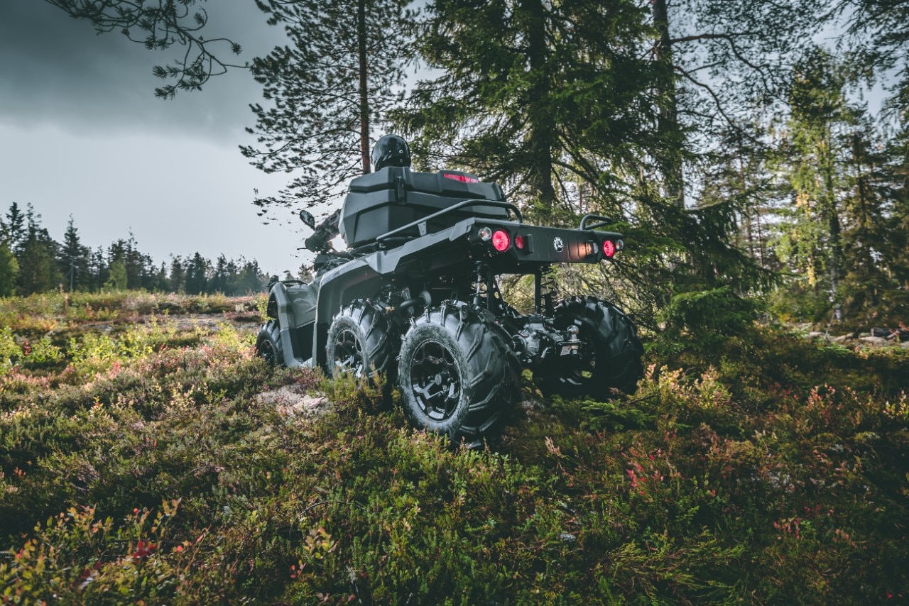 Can-Am Outlander 450 6x6 in a forrest