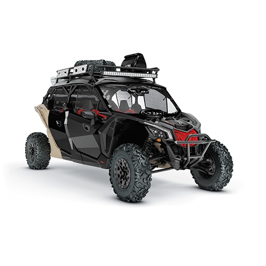 Can-Am Maverick X3 side-by-side accessorized for mud riding