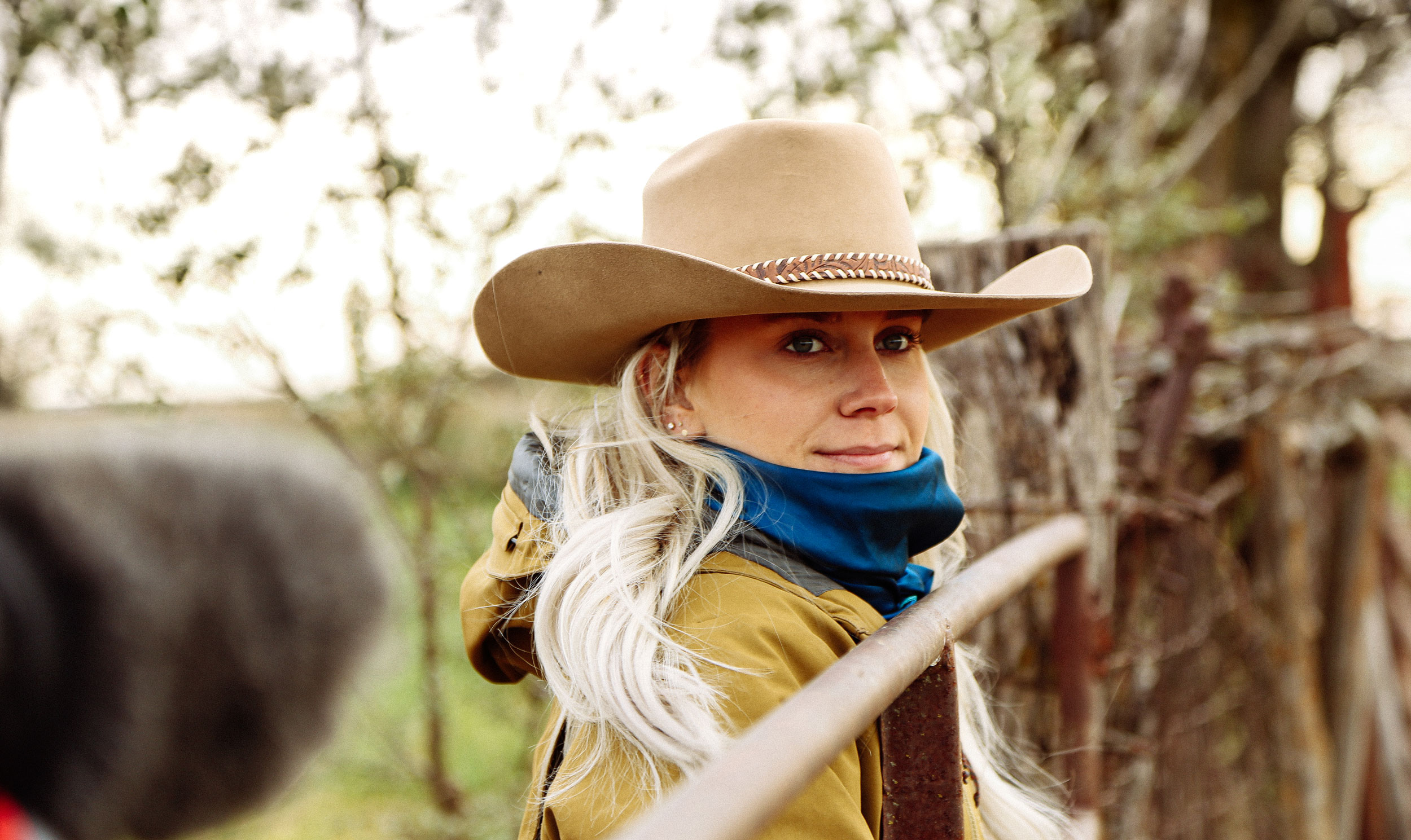 Photo portrait de Alex Templeton avec un chapeau de cowboy