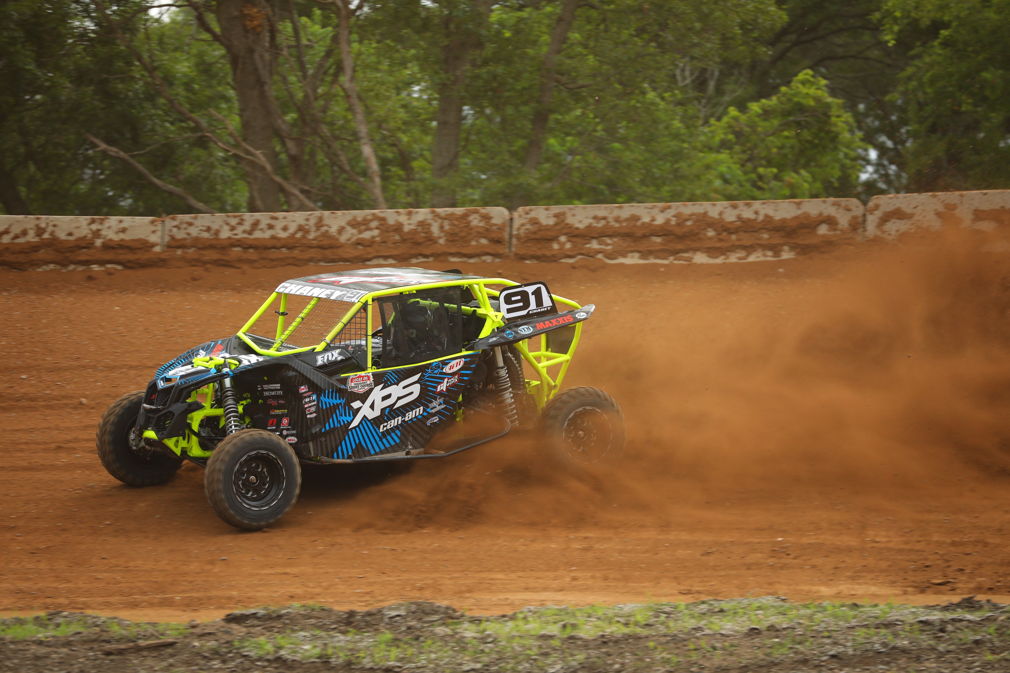 Kyle Chaney drifting in the dirt