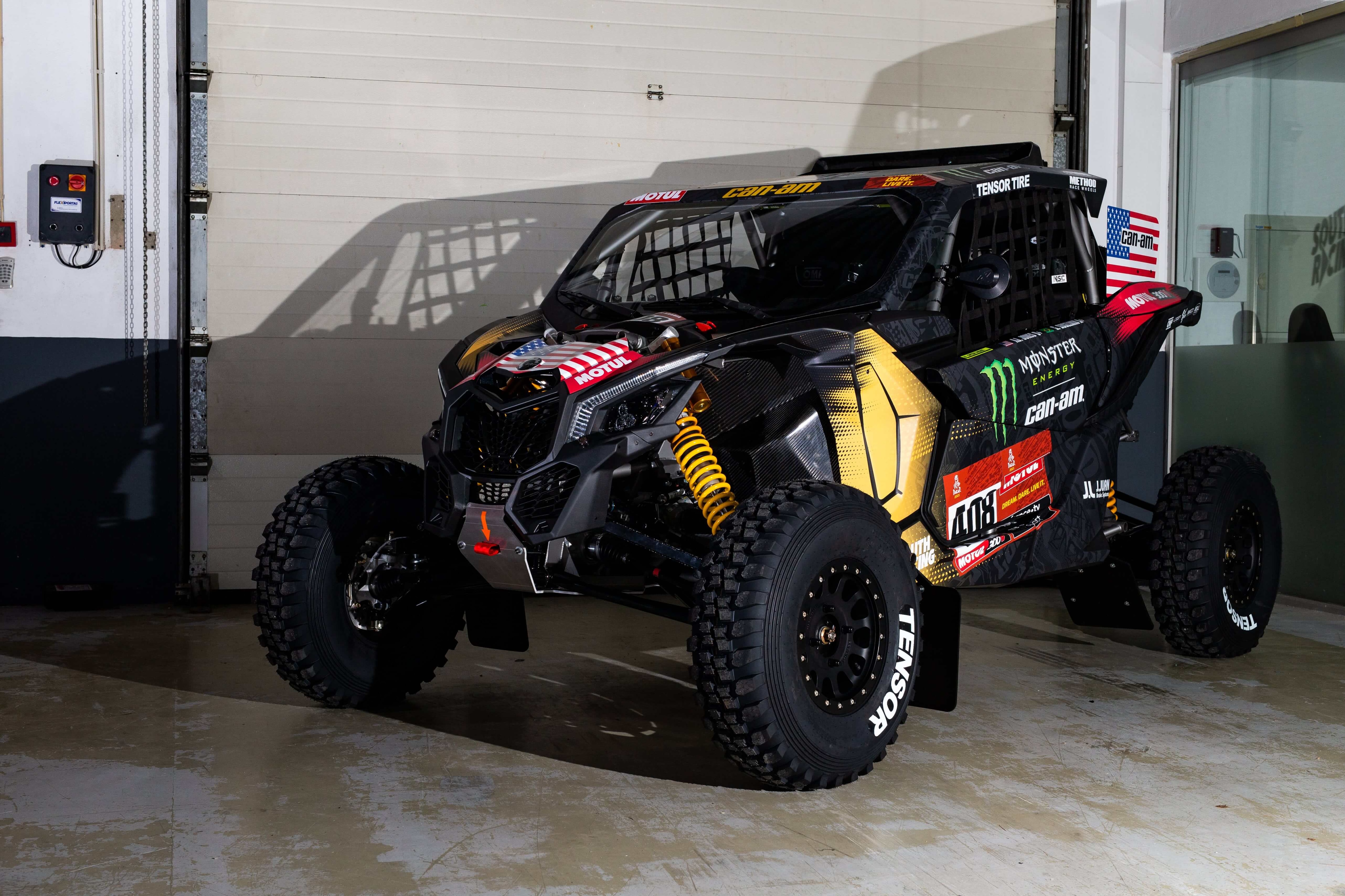 O Can-Am Maverick personalizado de Jones e Gugelmin para o Rally Dakar de 2022