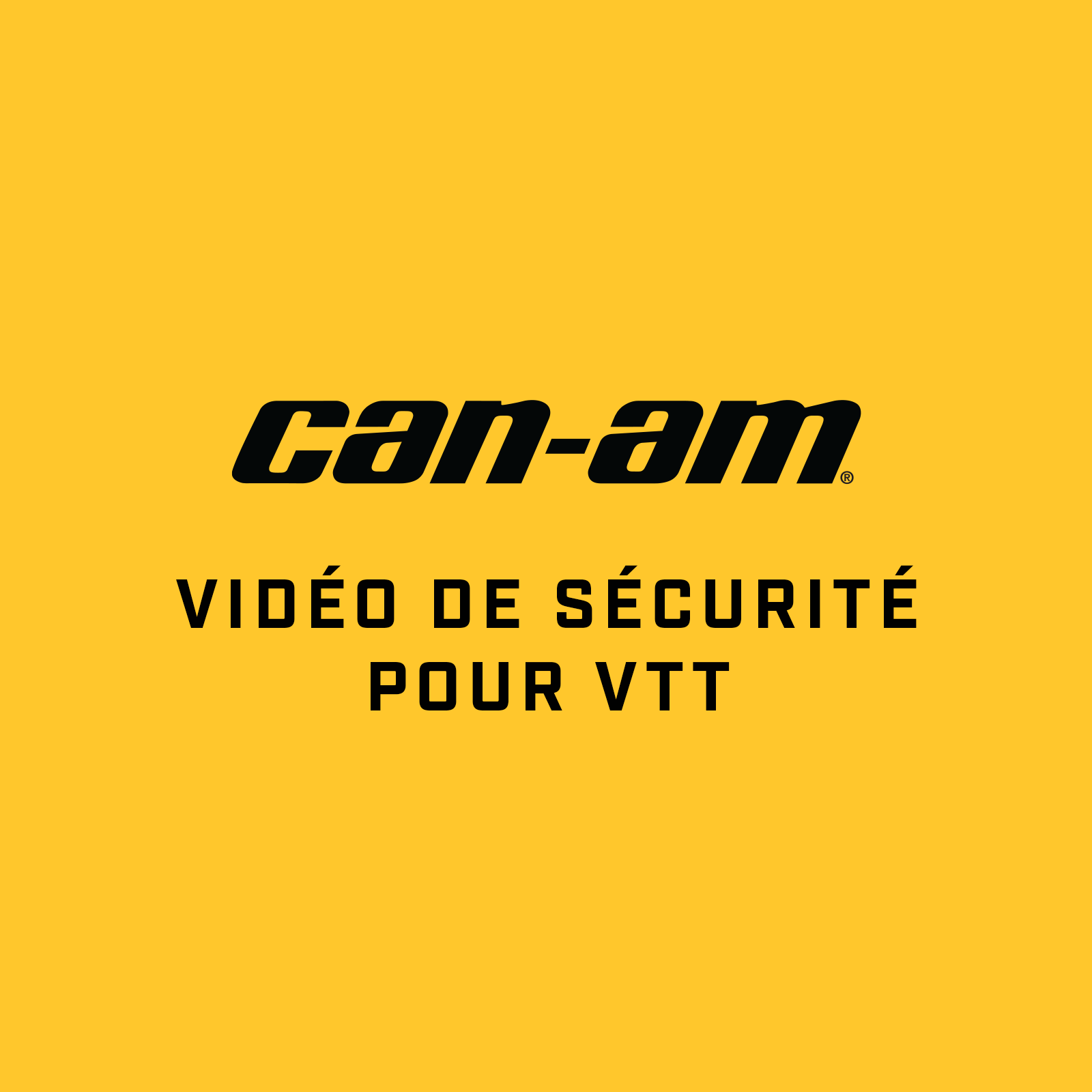 Mesures de sécurité pour un VTT Can-Am