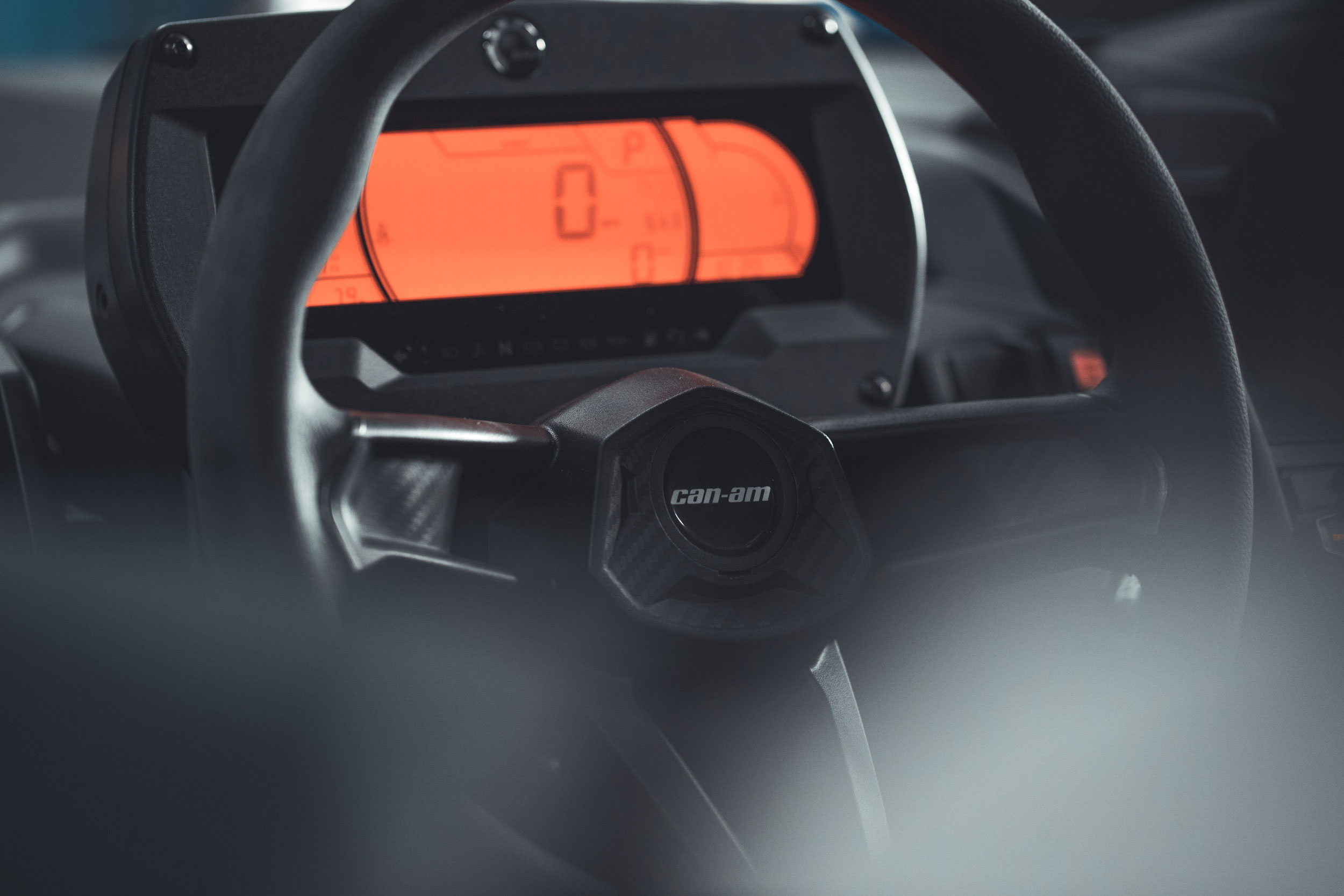 Can-Am Maverick X3 gauge display and interior comfort