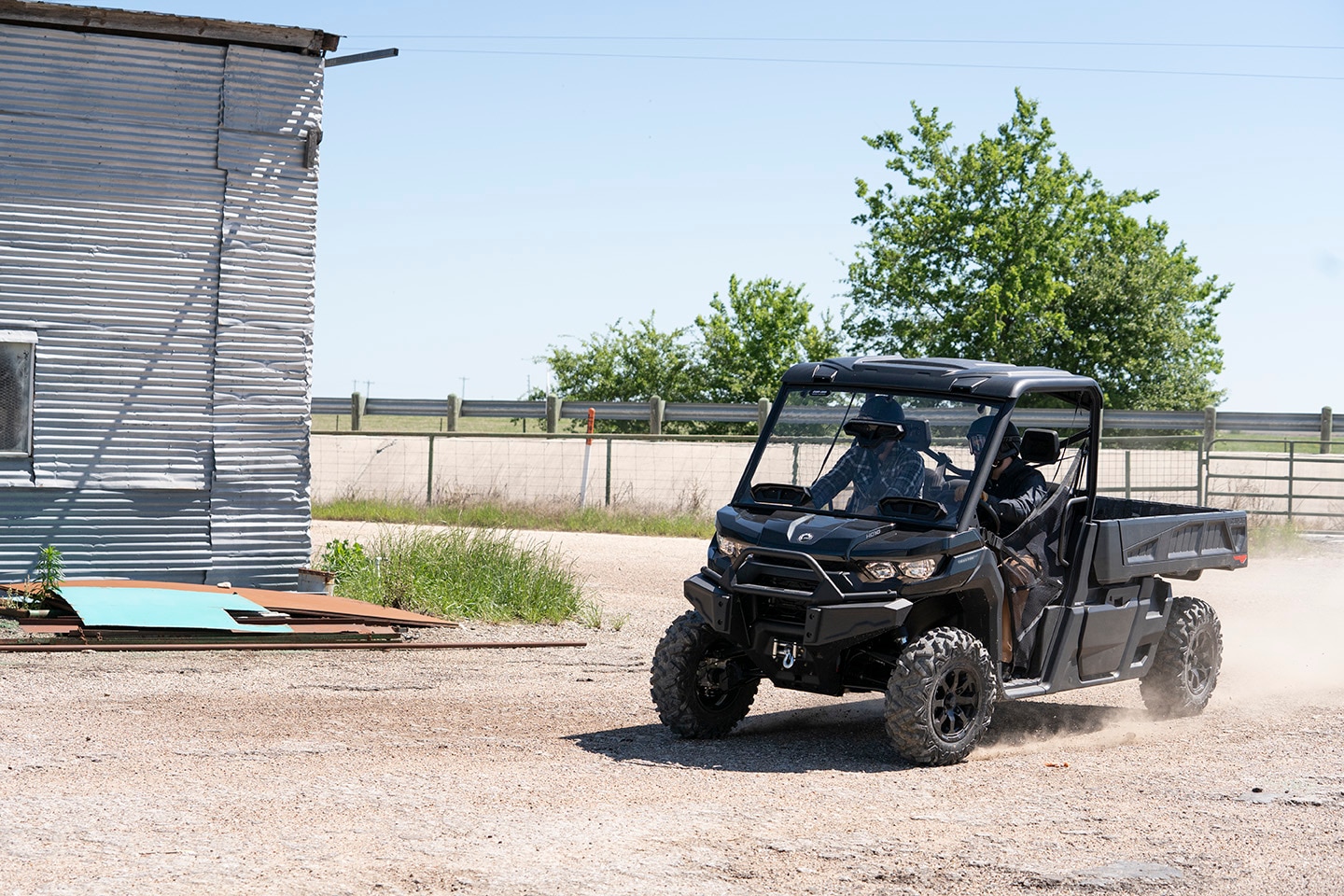 Can-Am Traxter PRO riding on farm