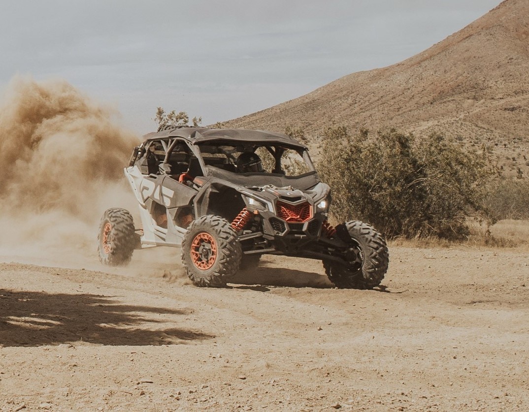 Can-Am Off-Road SxS tearing up desert