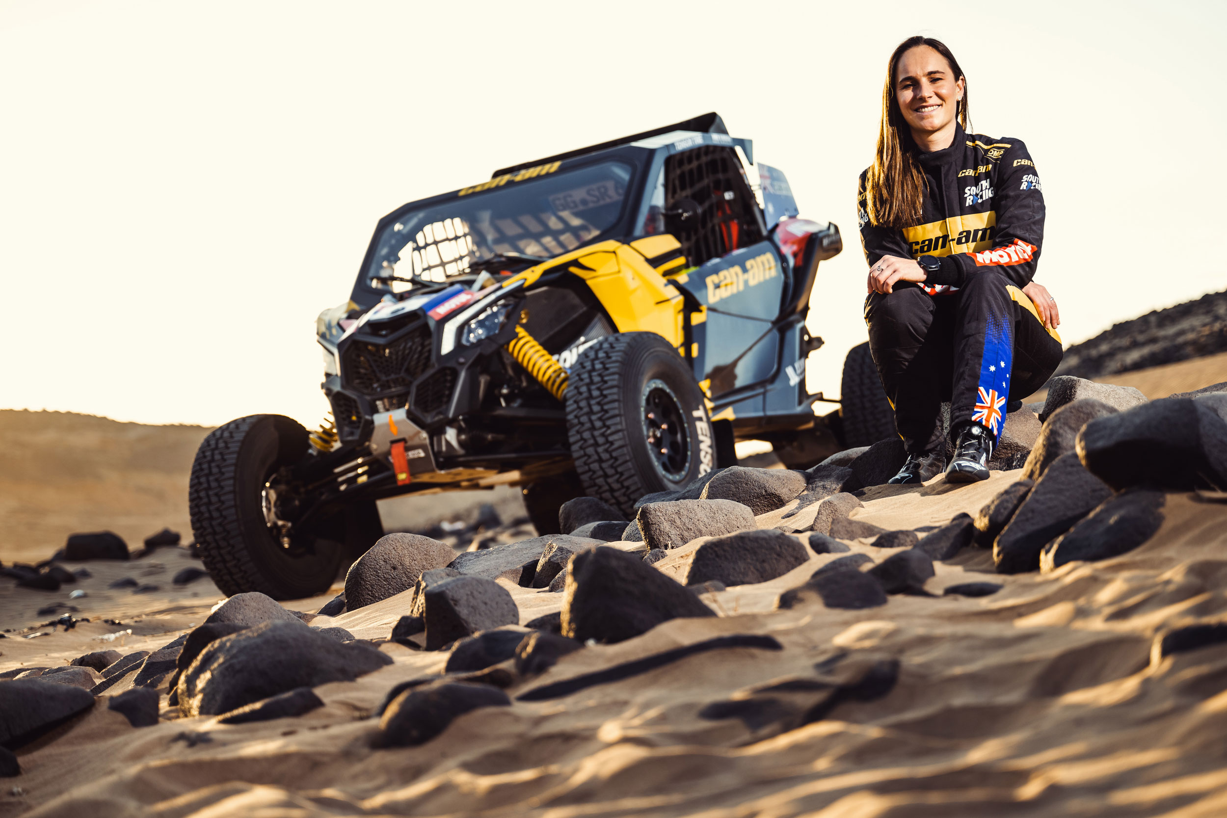 Molly Taylor with her Can-Am Maverick X3