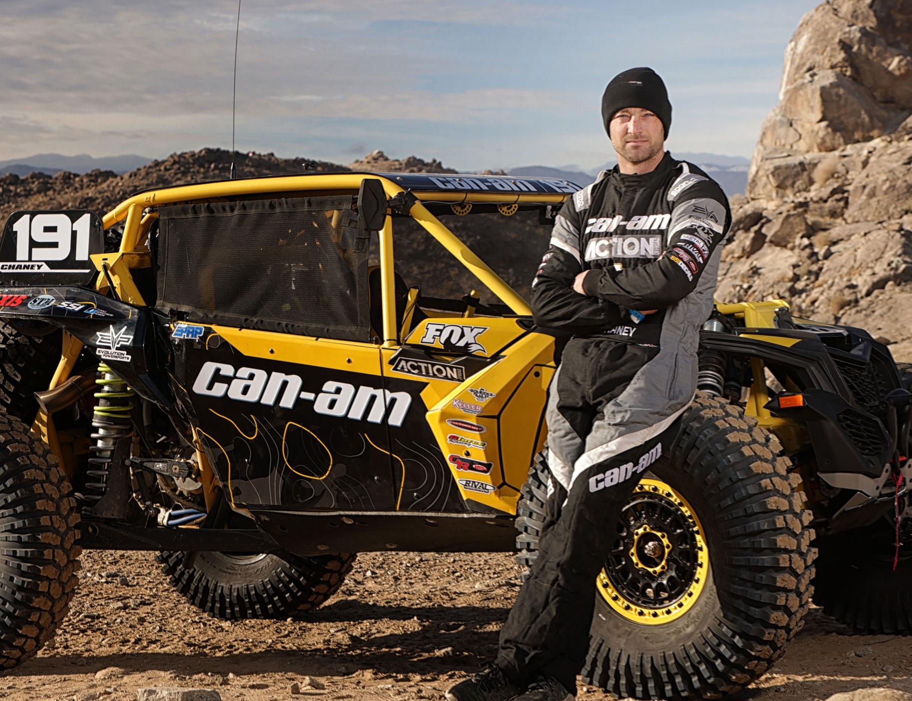 Kyle Chaney Can-Am jinete a King of the hammers