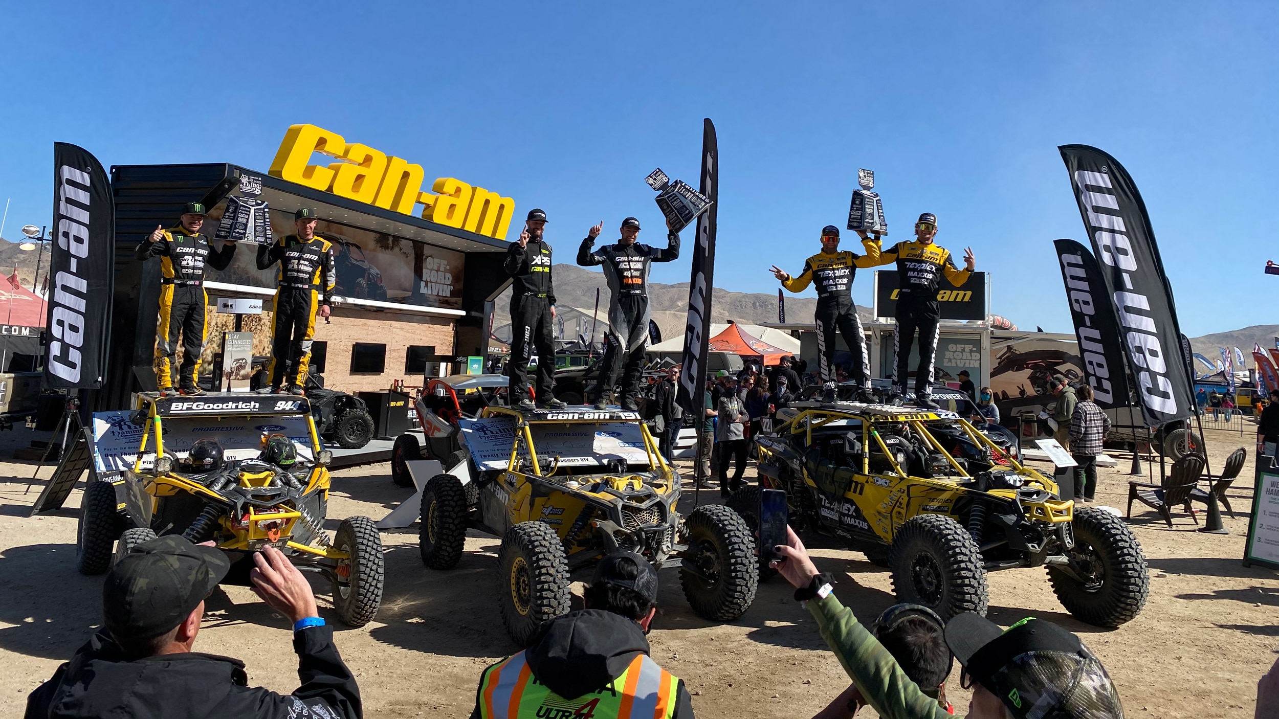 King of the hammers podium