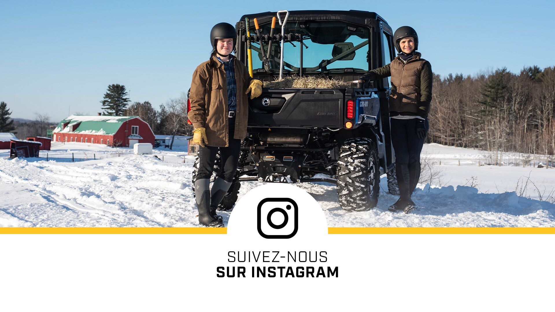 Image hiver - Suivez-nous sur Instagram