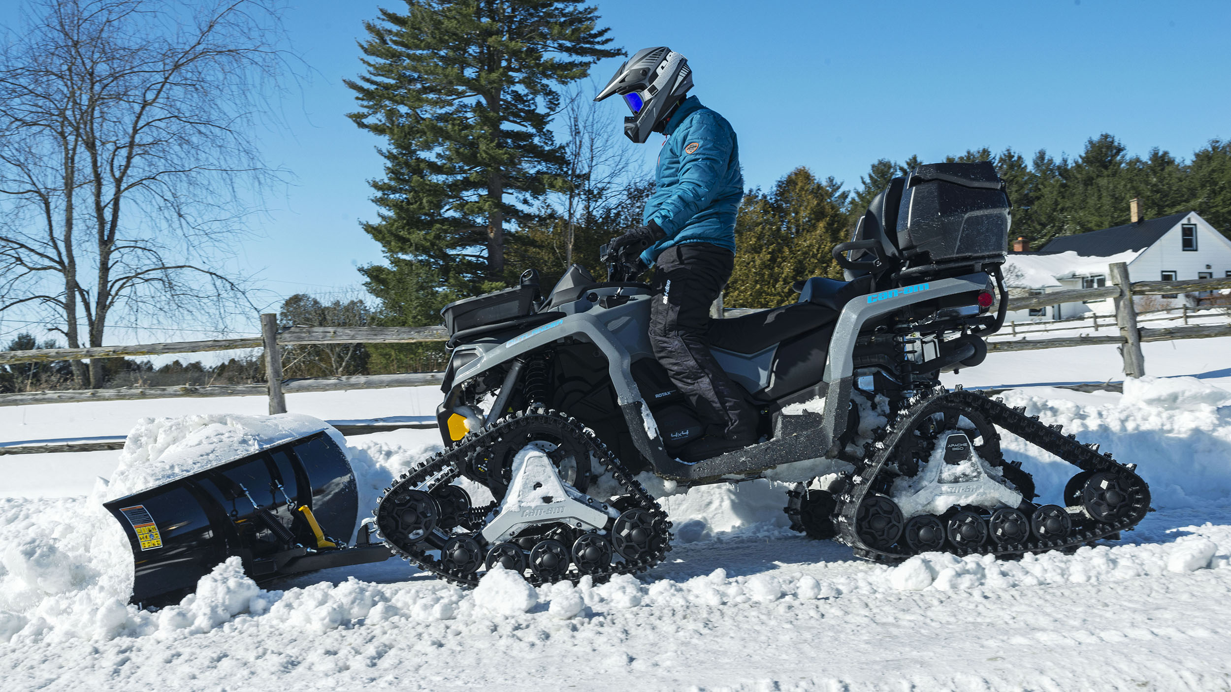 Using your SxS/UTV or ATV for plowing snow and fun in winter