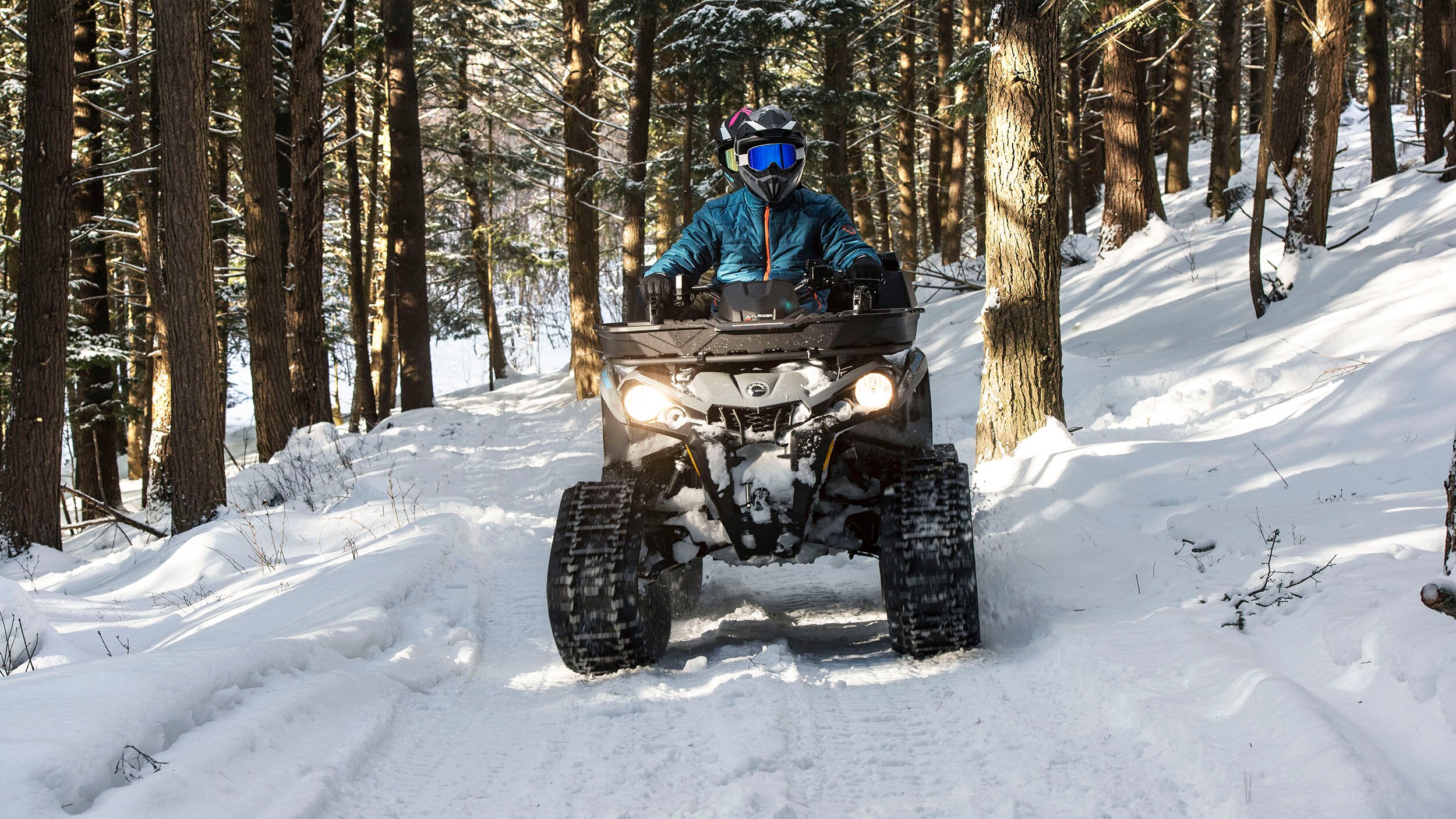 Someone riding the Can-Am Outlander MAX